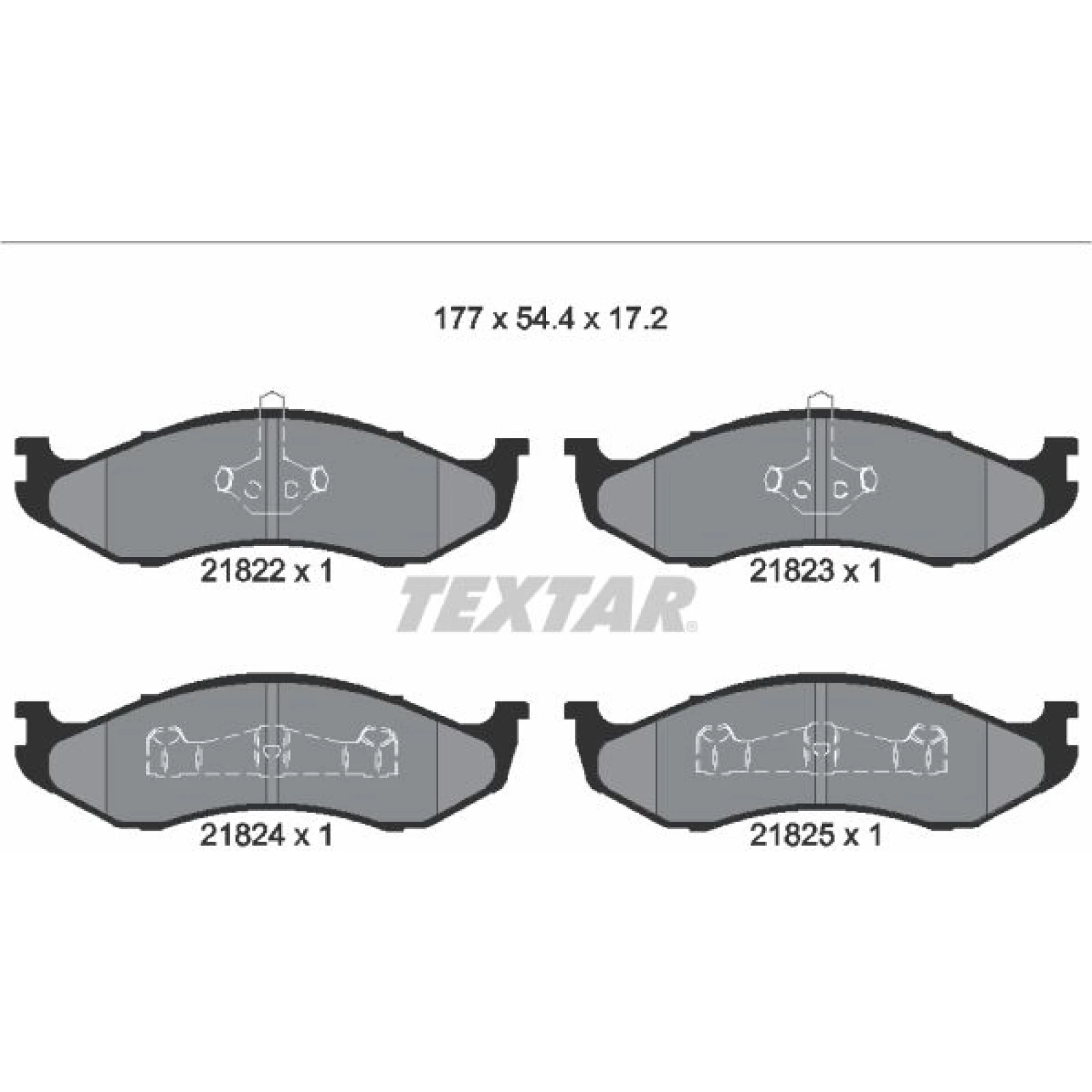 Bremsbelagsatz Jeep P. Cherokee/Grand Cherokee -99/Wrangler 2182202