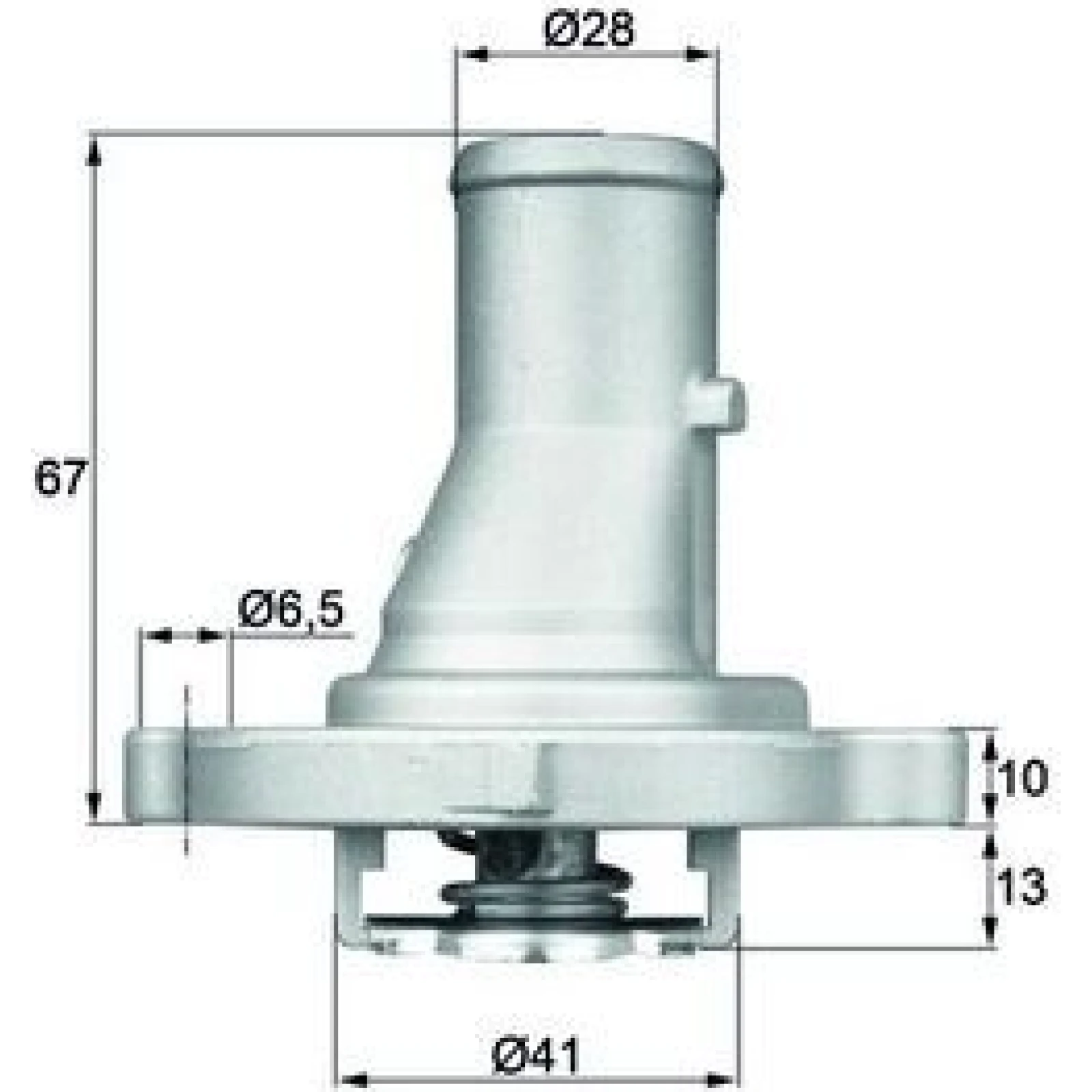 Integralthermostat mit Dichtung TI 68 87D