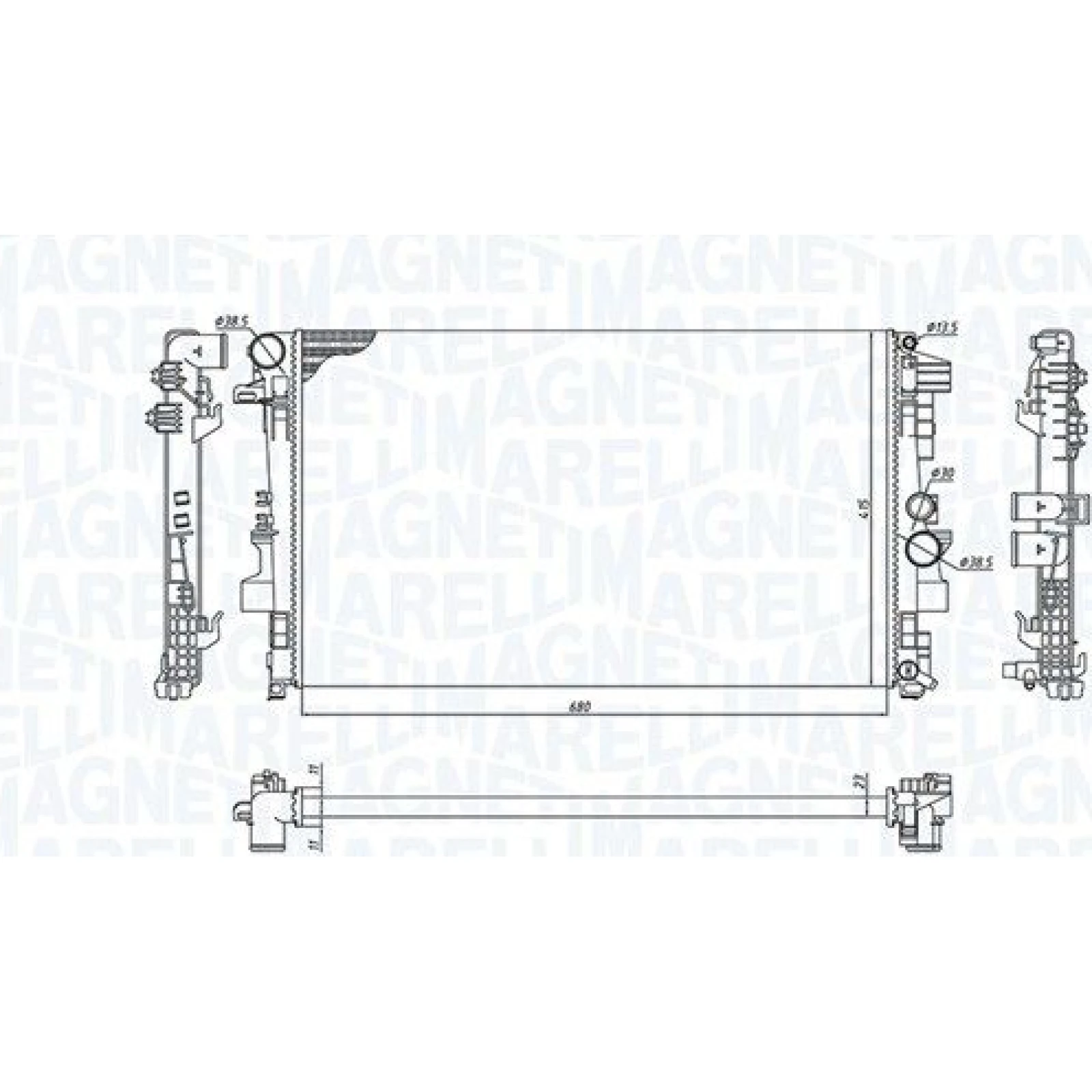 Magneti Marelli Motorkühler BM955