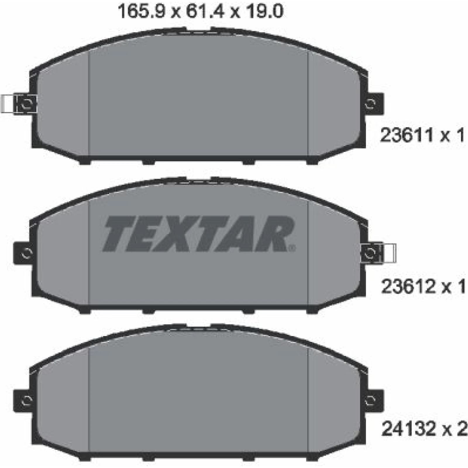 Textar Bremsbelagsatz 2361101