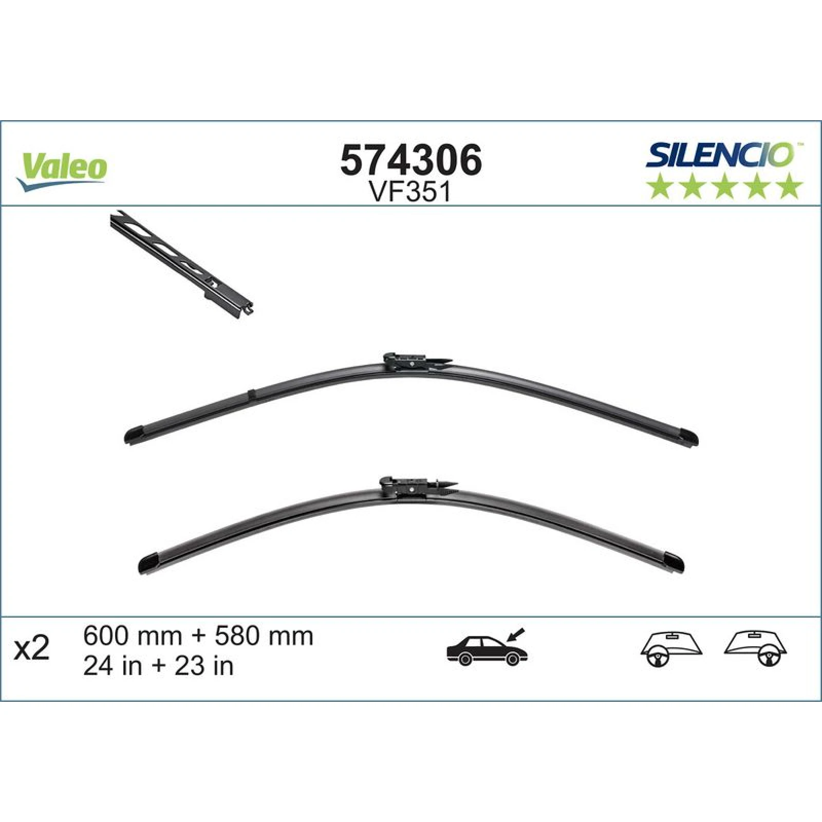 VM351 VALEO Silencio X.TRM Wischer 574306