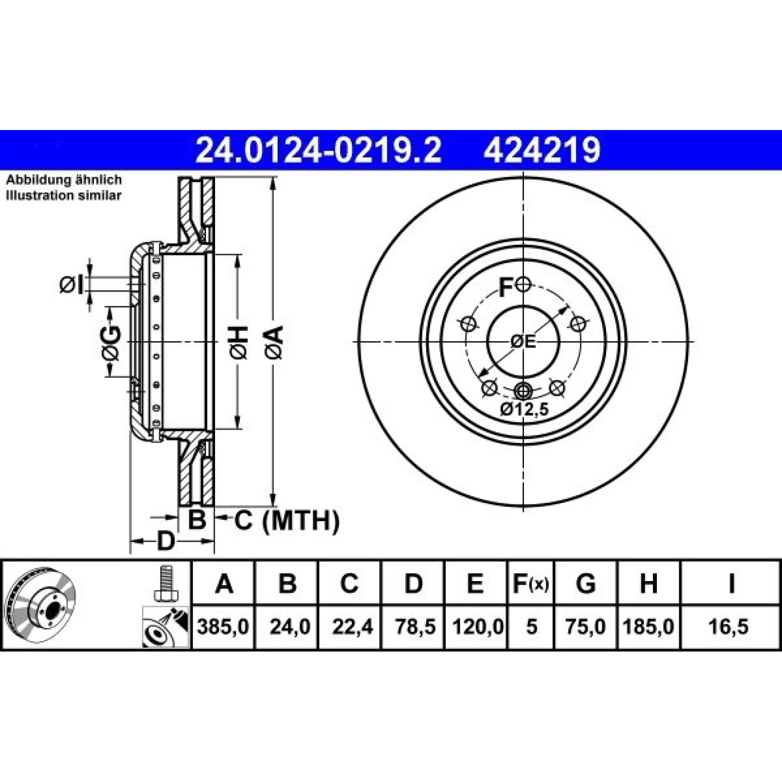 BREMSSCHEIBE 24.0124-0219.2
