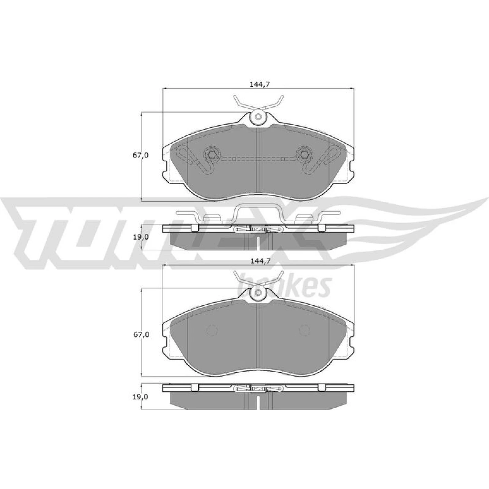TOMEX brakes Bremsbelagsatz, Scheibenbremse TX 11-27