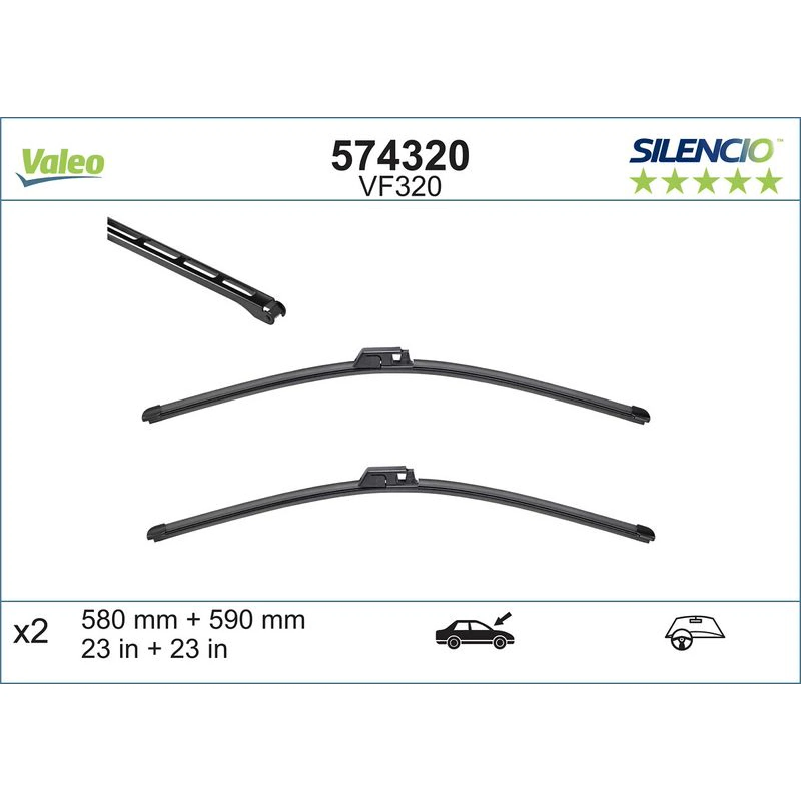 VM320 VALEO Silencio X.TRM Wischer 574320