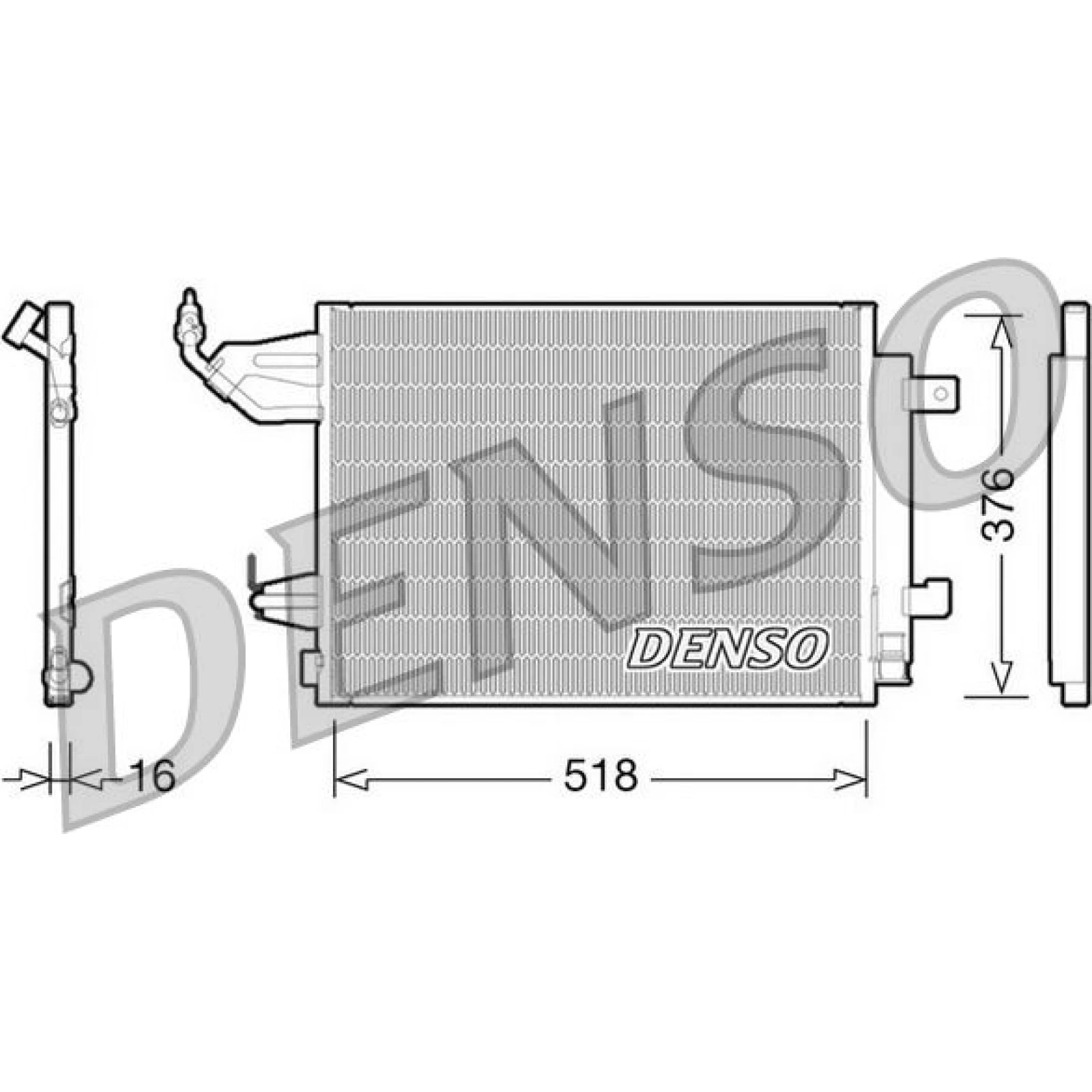 DENSO Klimaanlagenkühler DCN16001