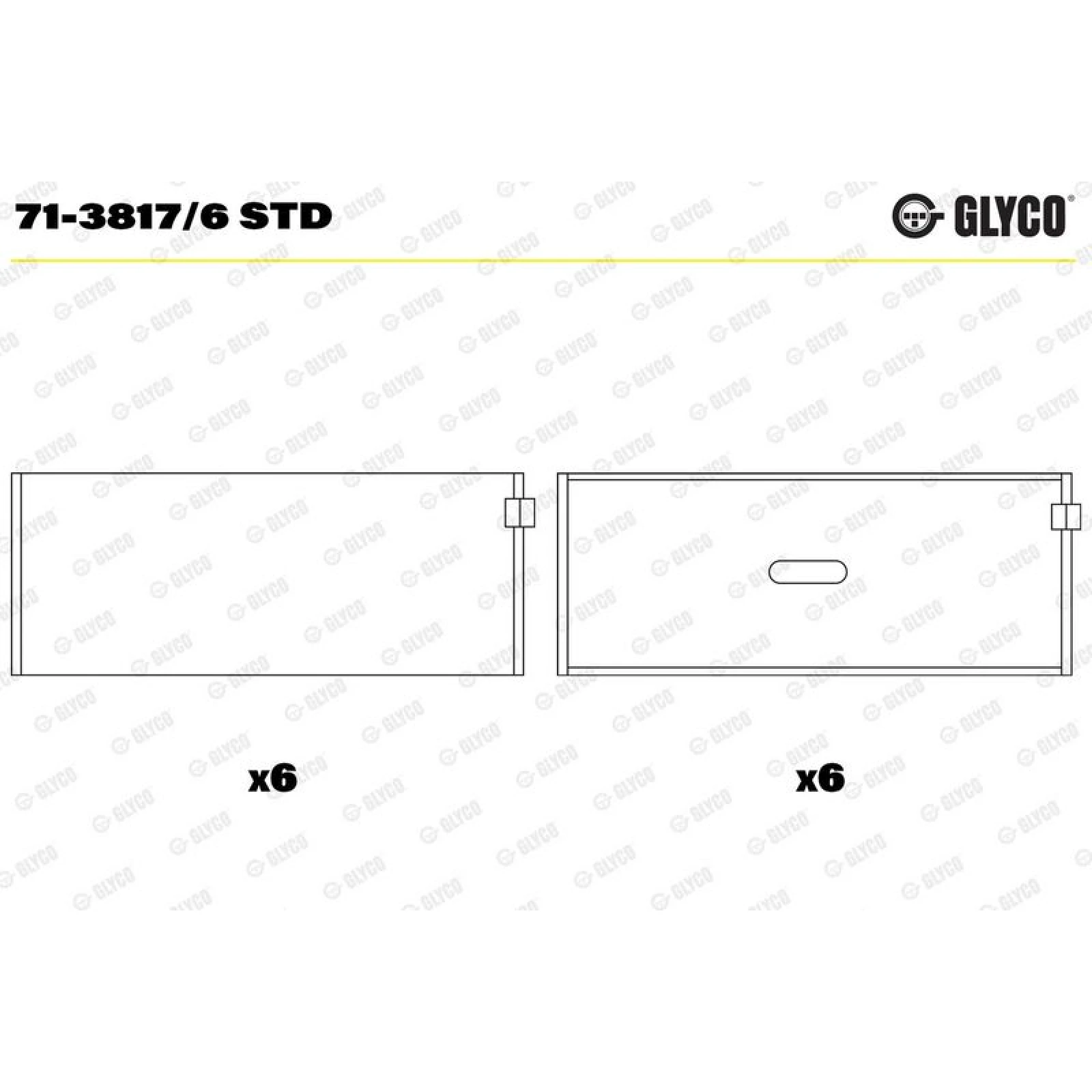 PLEUELLAGER 71-3817/6 STD