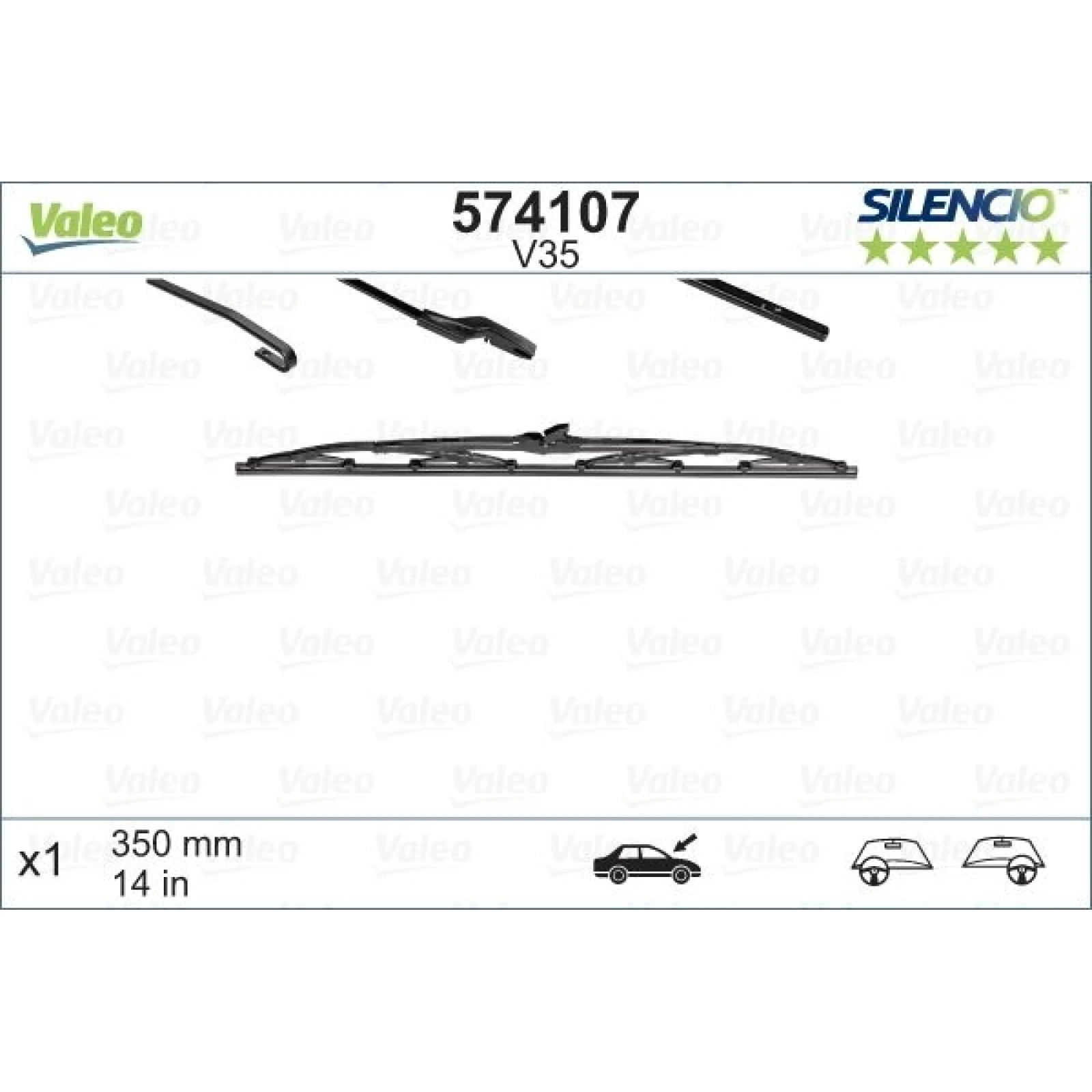 Valeo Scheibenwischer 574107 - Silencio Standard