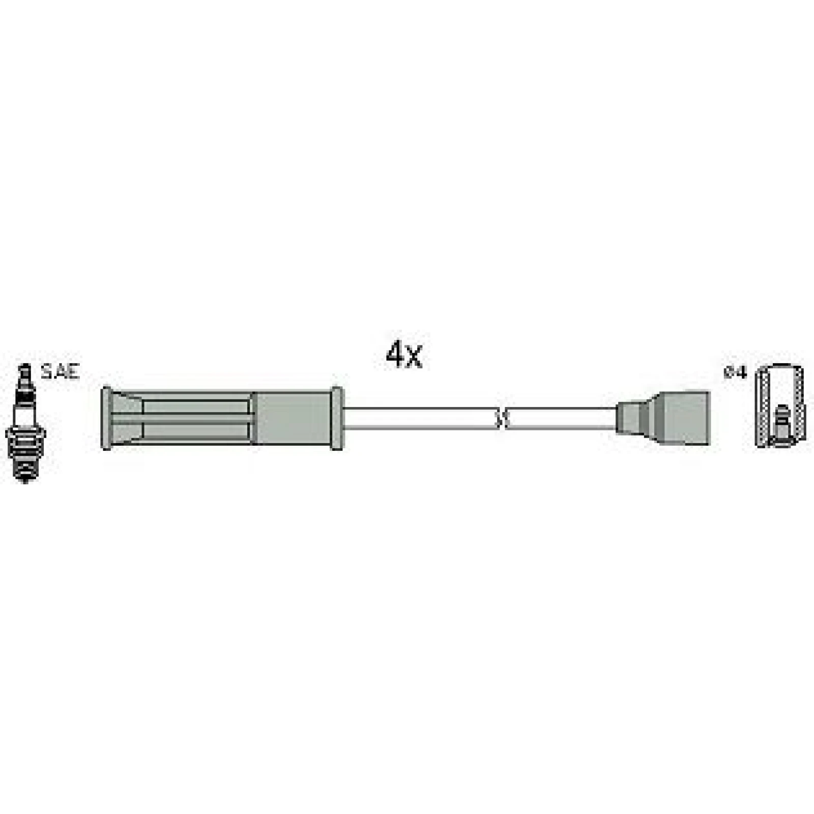 HITACHI Zündleitungssatz 134516