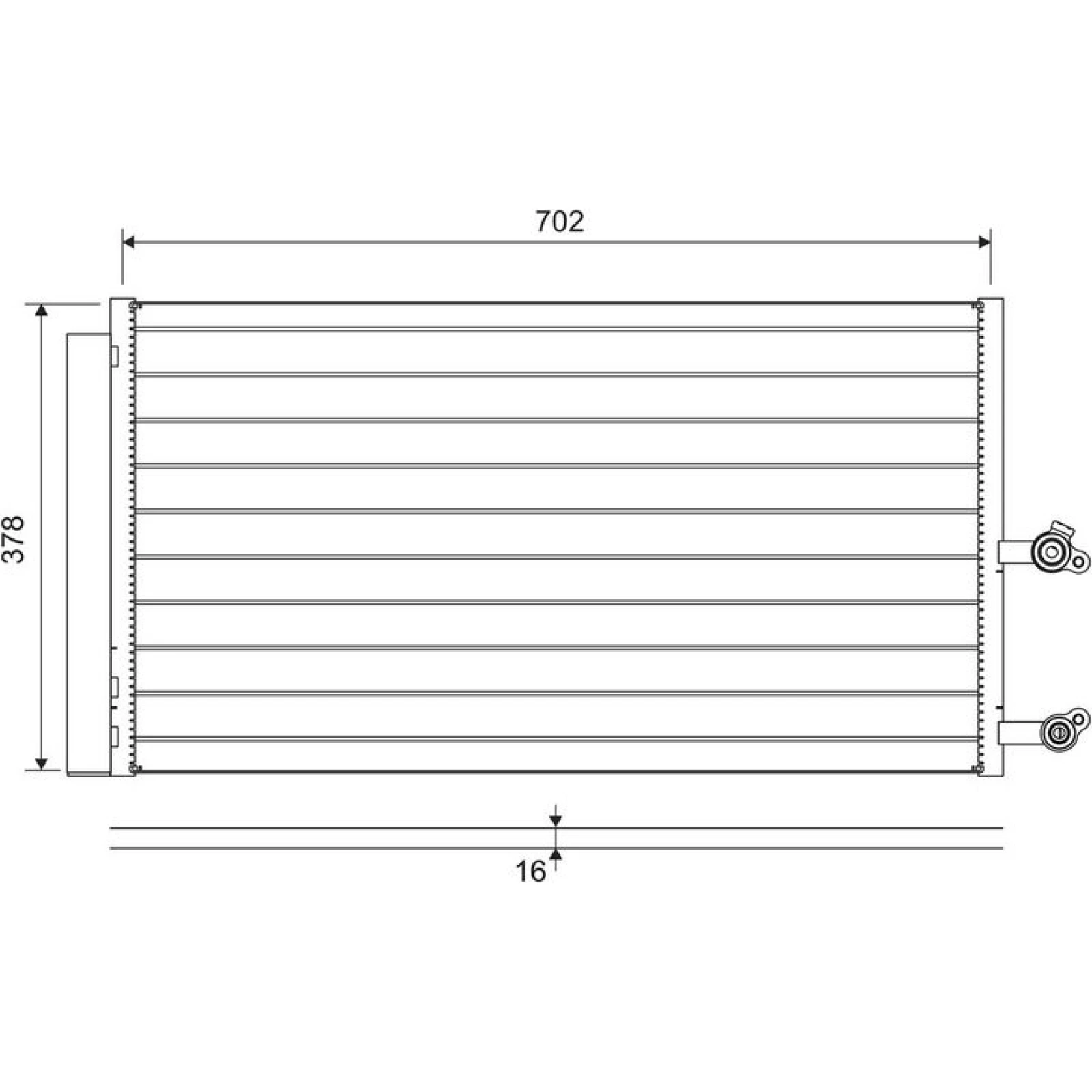 KONDENSATOR, KLIMAANLAGE VAL822645