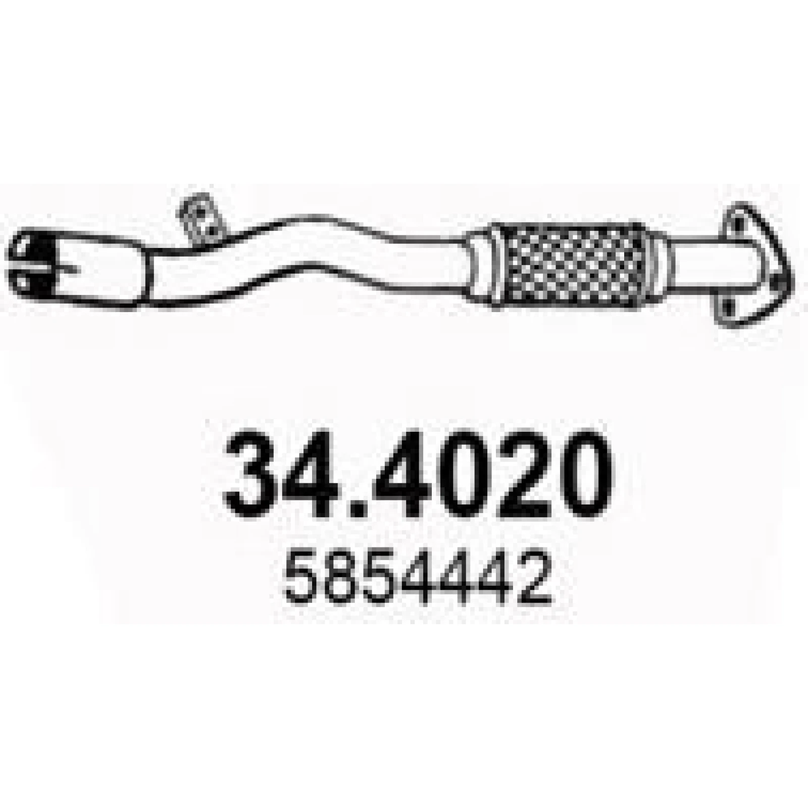ASSO Abgasrohr 34.4020