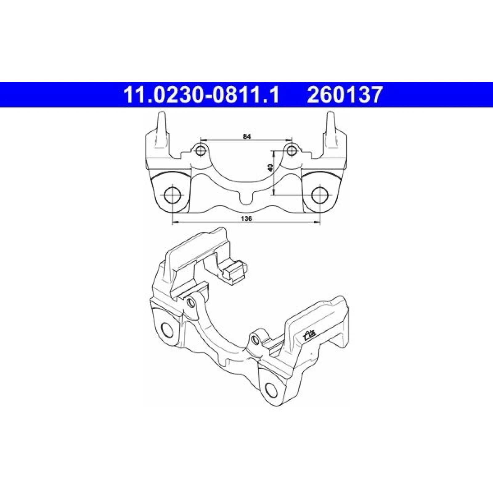 Halter, Bremssattel 11.0230-0811.1