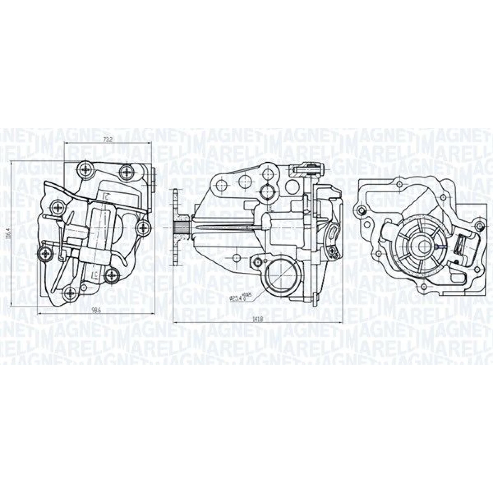 MAGNETI MARELLI Ölpumpe 351516000066