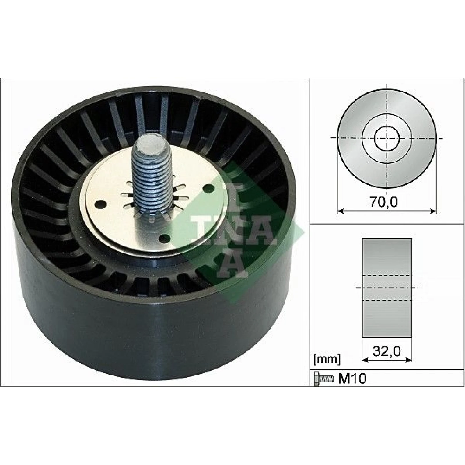 Umlenk-/Führungsrolle, Keilrippenriemen 532 0735 10