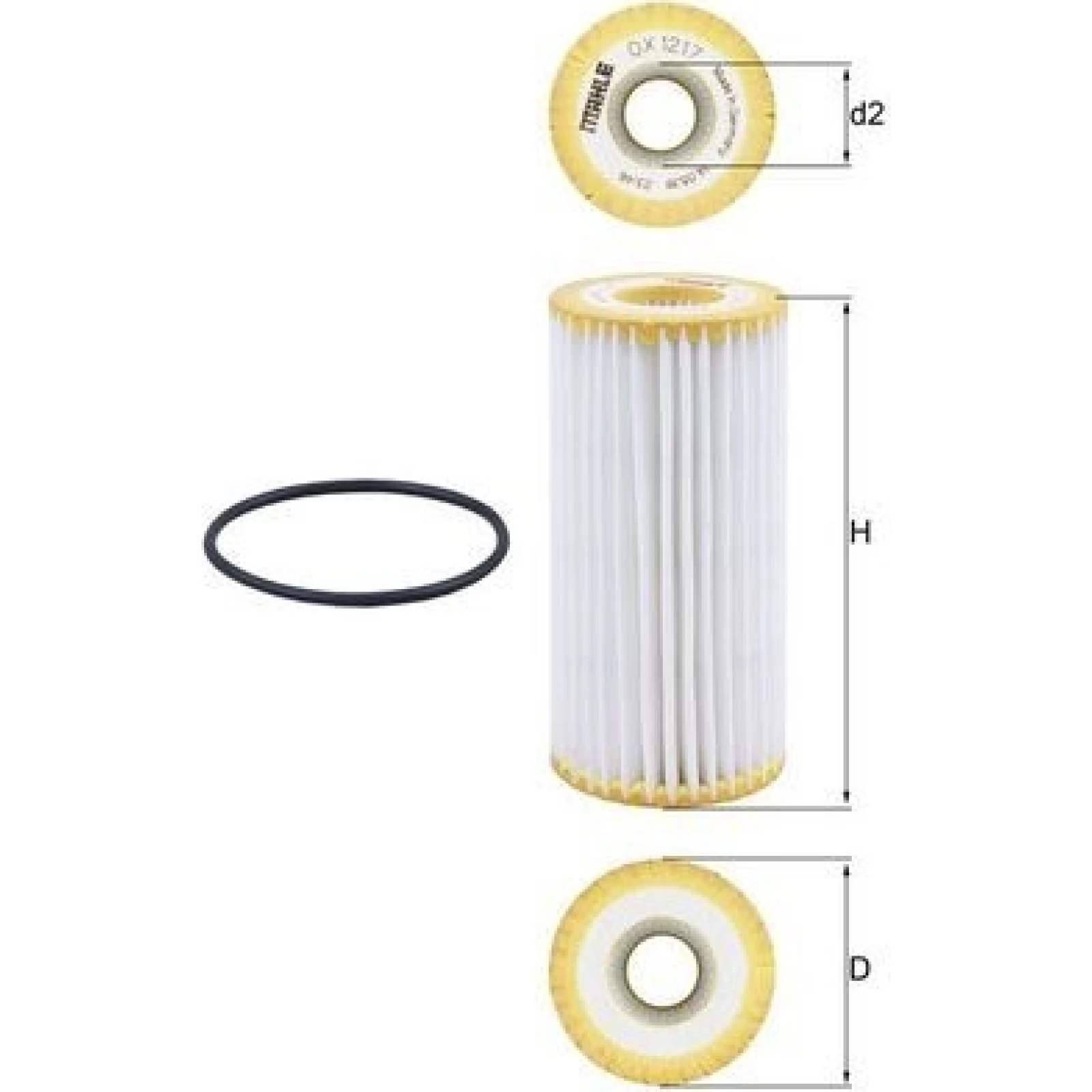 MAHLE Ölfilter OX 1217D