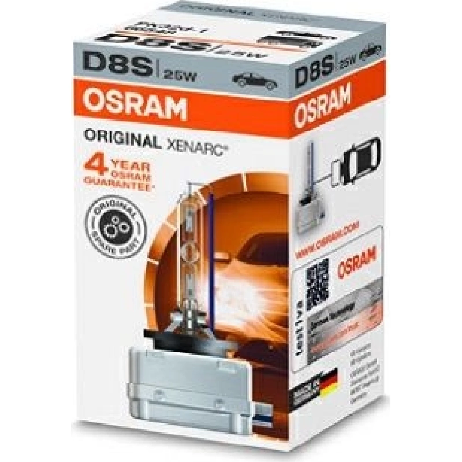 D8S 12V+24V 25W PK32D-1 Original XENARC Faltschachtel OSRAM 66548