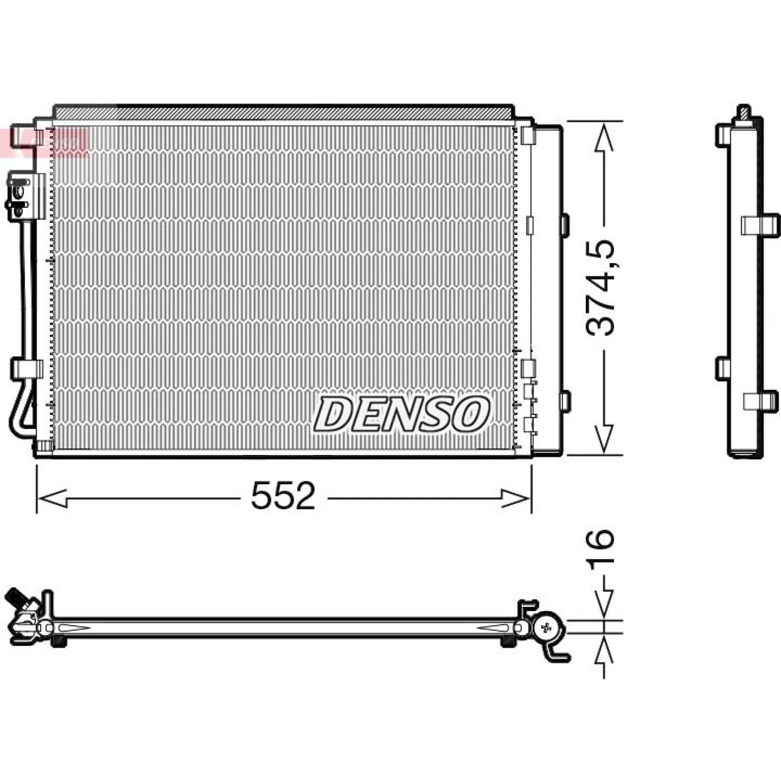 DENSO Kondensator, Klimaanlage DCN41017