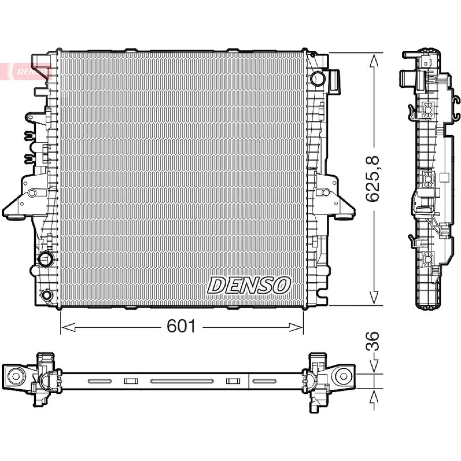 DENSO Kühler, Motorkühlung DRM14004