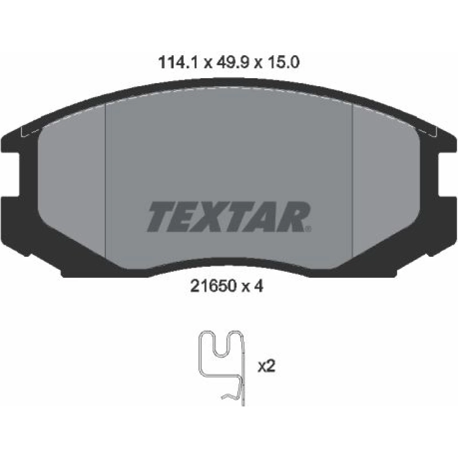 Bremsbelagsatz Daihatsu P. Terios 1.3-1.5 97 2165001