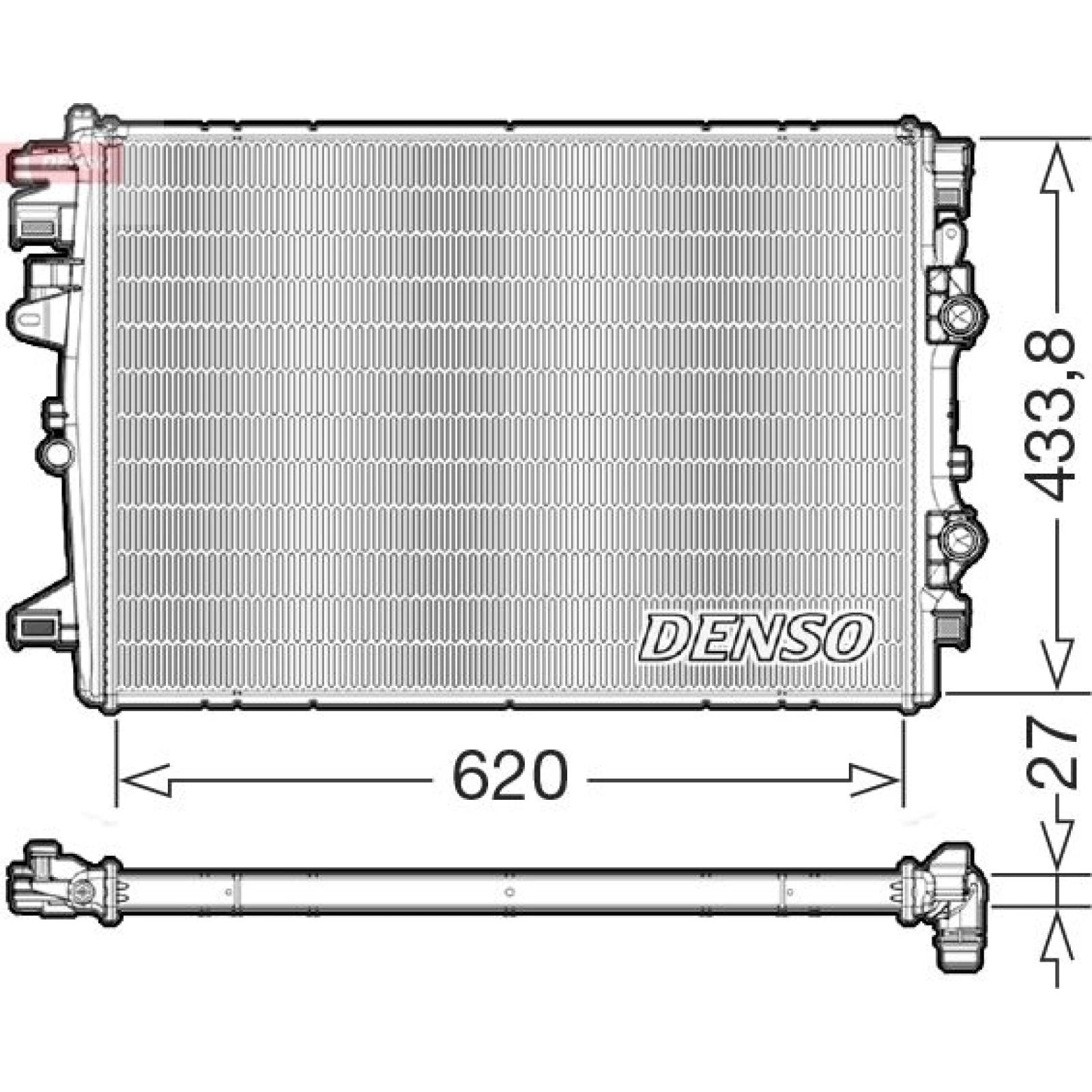 DENSO Kühler, Motorkühlung DRM06178