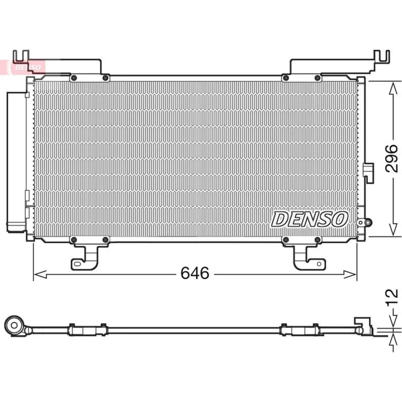 DENSO Klimaanlagenkühler DCN36004