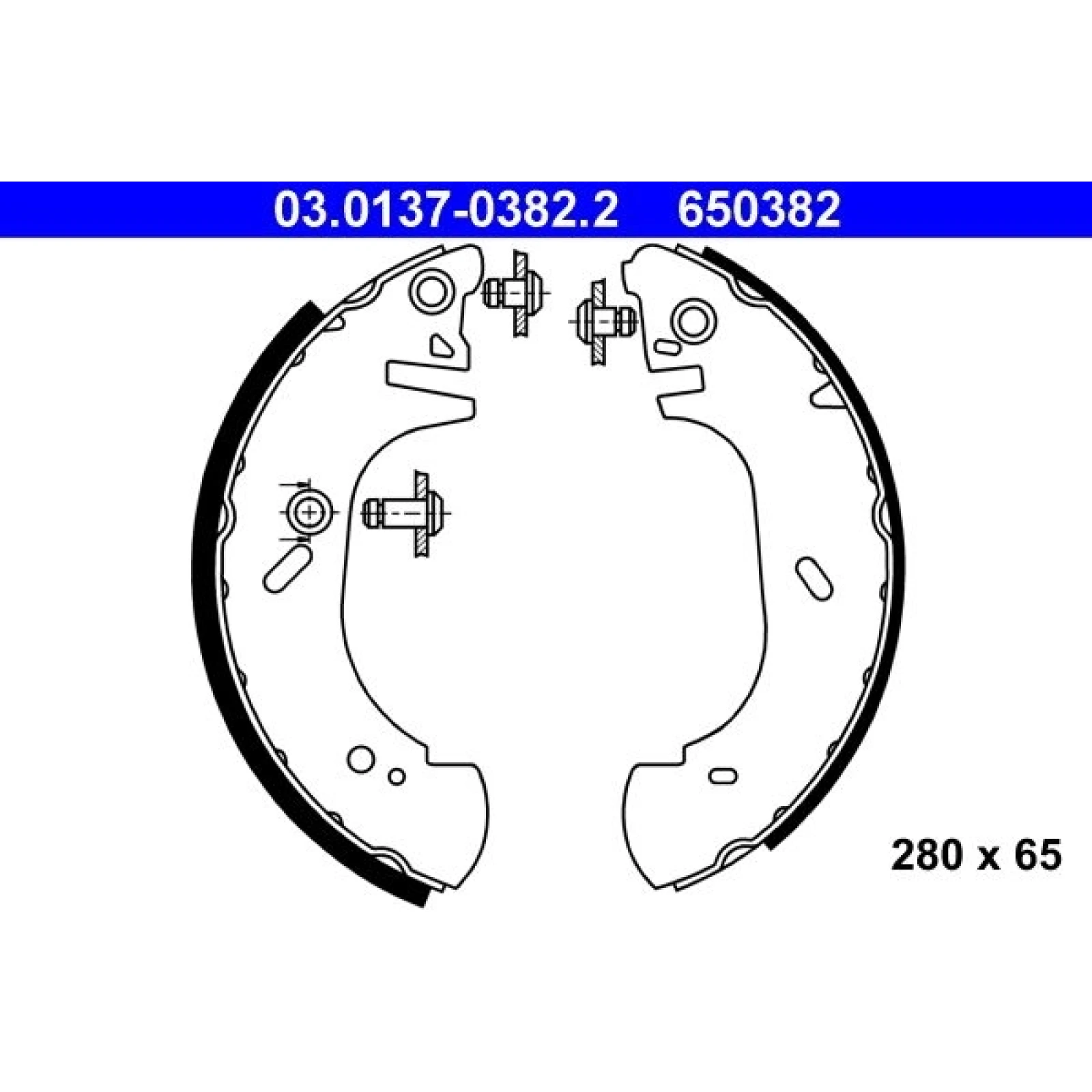 Bremsbackensatz 03.0137-0382.2