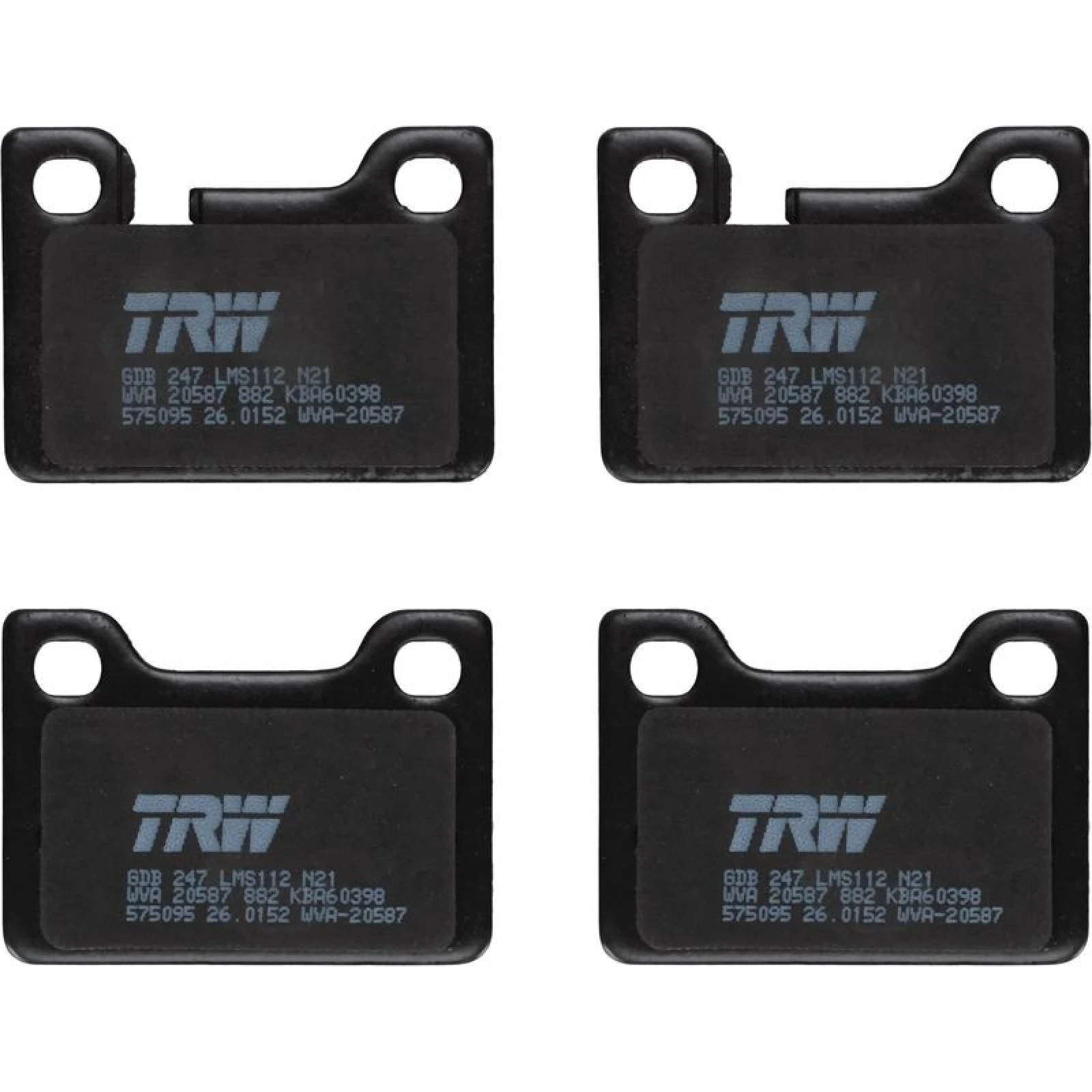 TRW Bremsbeläge GDB247