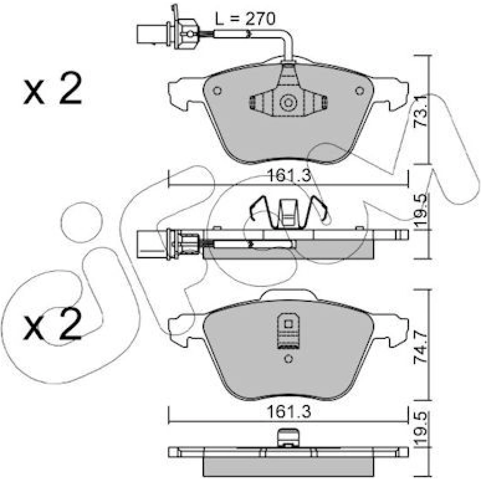 Bremsklötze VA 822-551-0