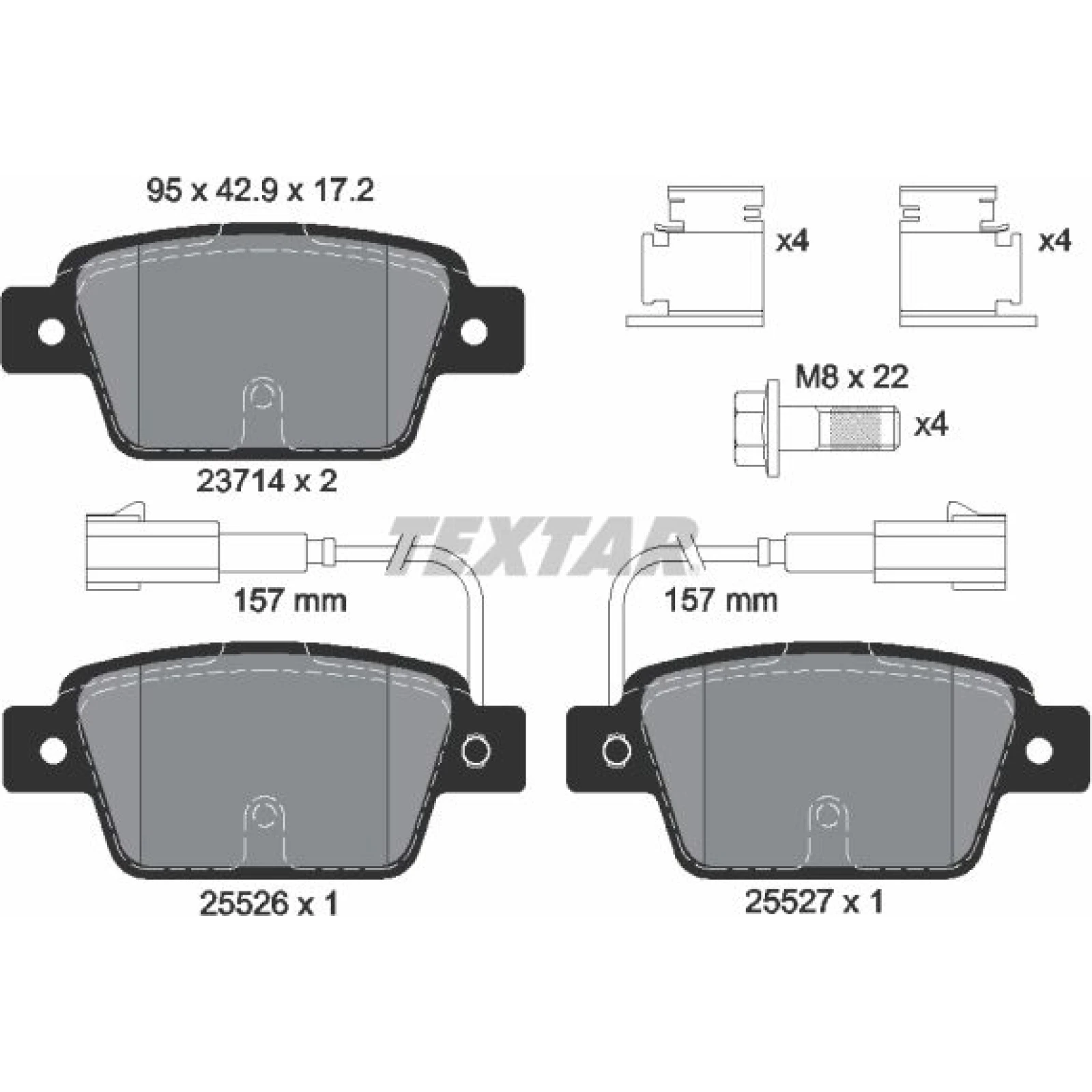 Bremsbelagsatz Fiat T. Bravo 10- 2 Sensoren 2371403