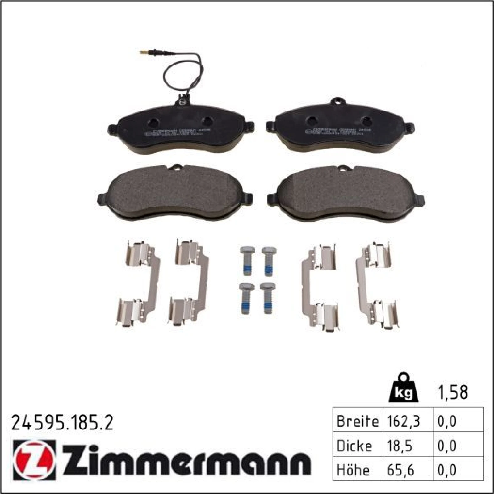 ZIMMERMANN Bremsbeläge 24595.185.2
