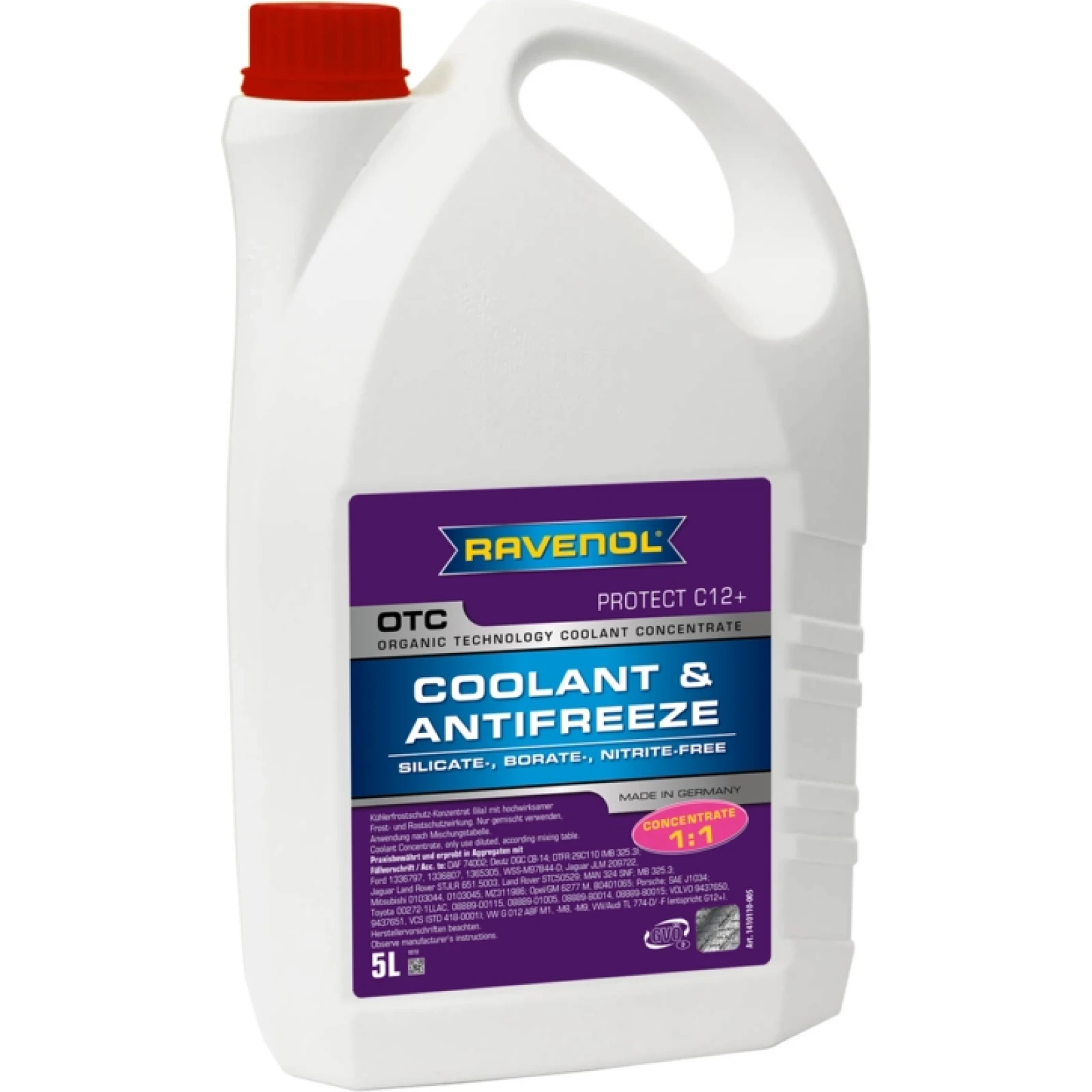 RAVENOL Kühlerfrostschutz OTC Concentrate Protect C12+ 5 Liter 1410110-005-01-999