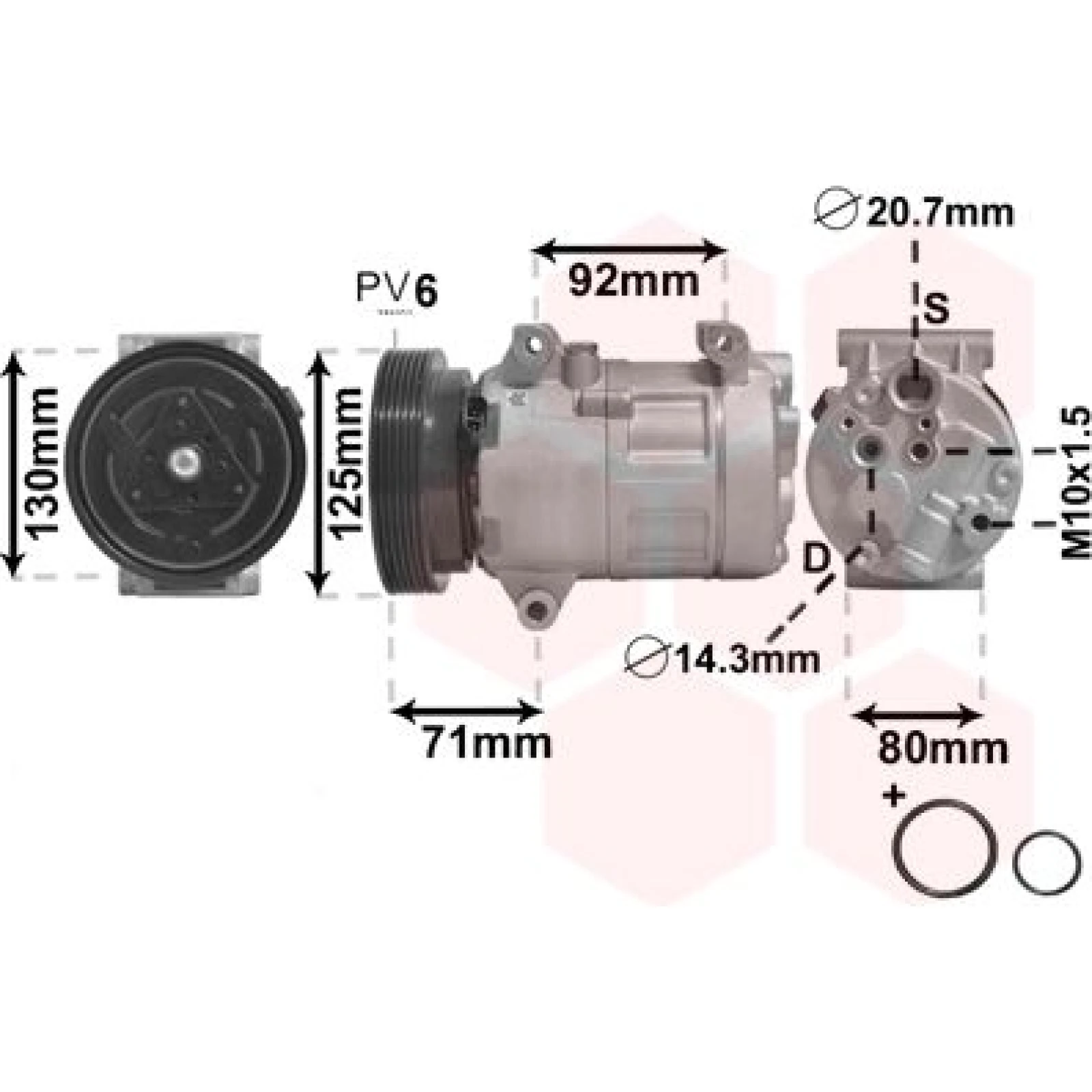 VAN WEZEL Kompressor, Klimaanlage 4300K103