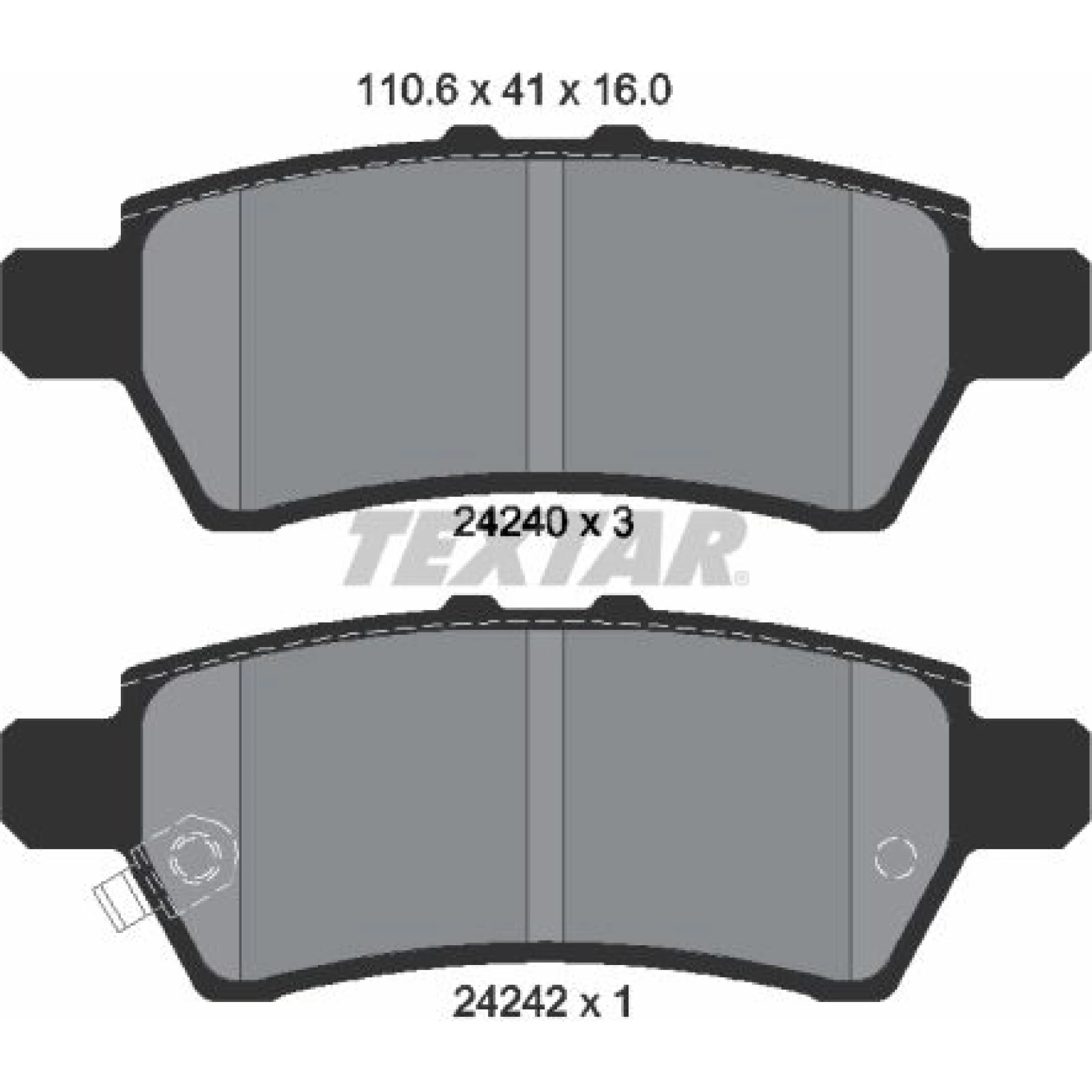 Bremsbelagsatz Nissan T. Navara 05 2424001