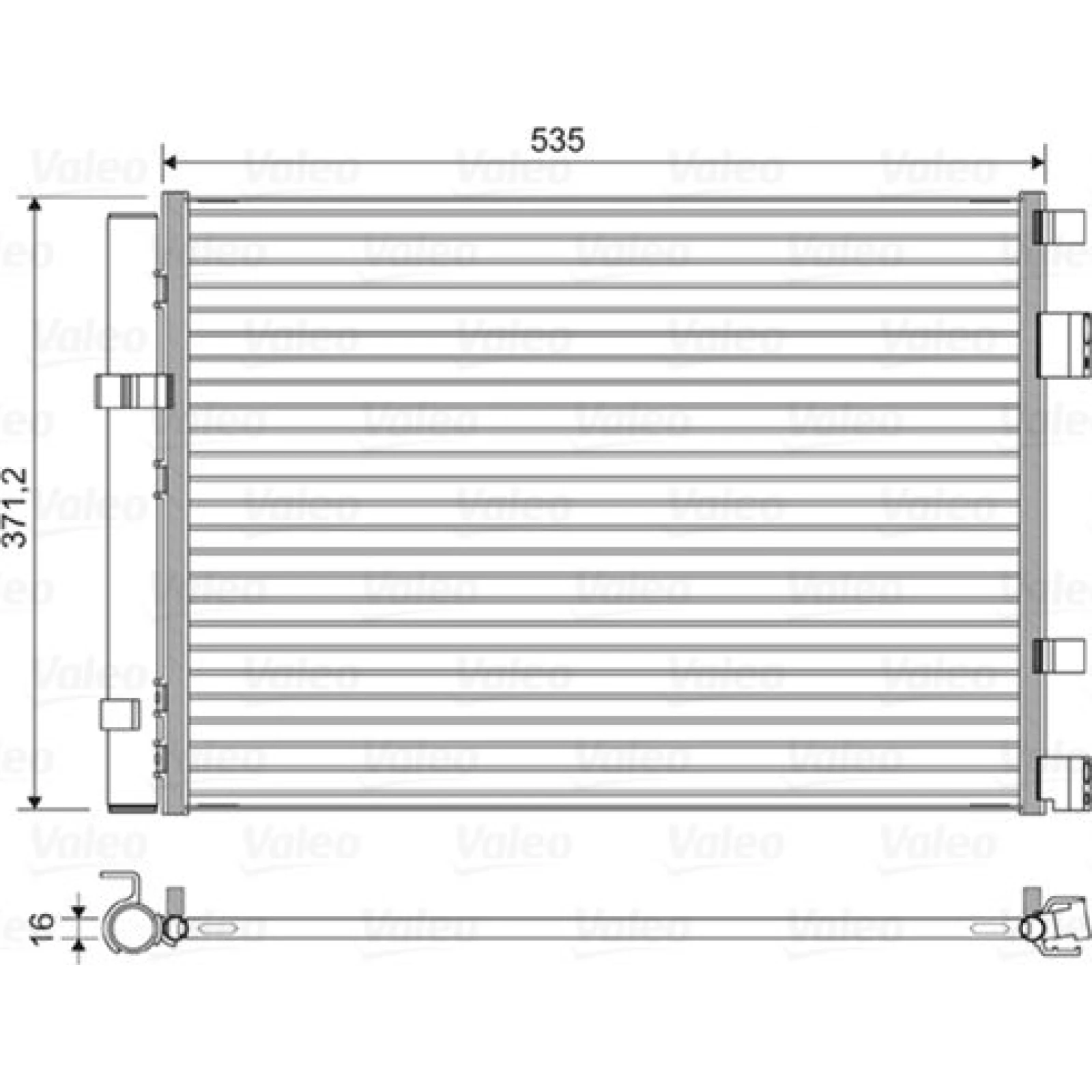 Valeo Klimakondensator 822610