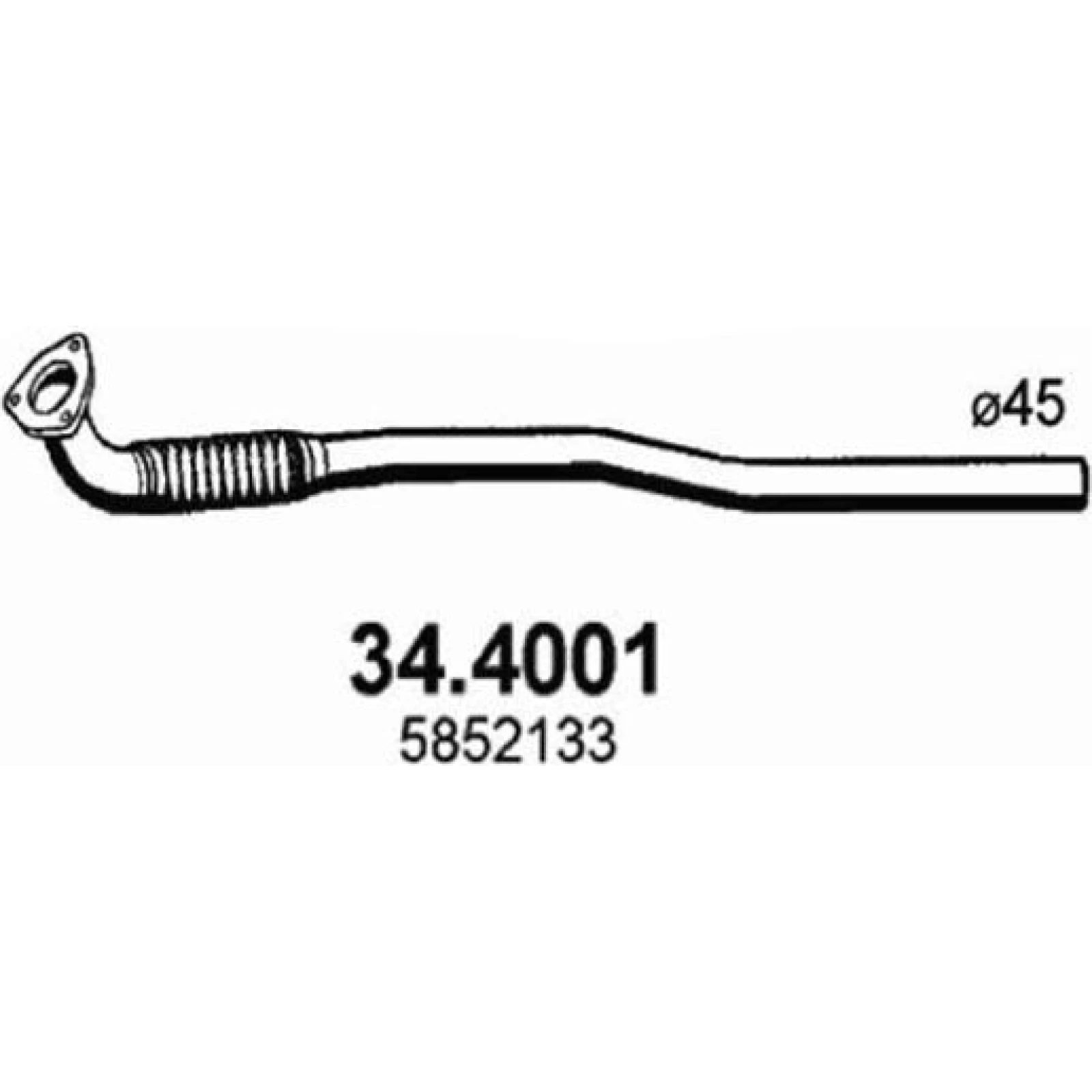 Abgasrohr 34.4001