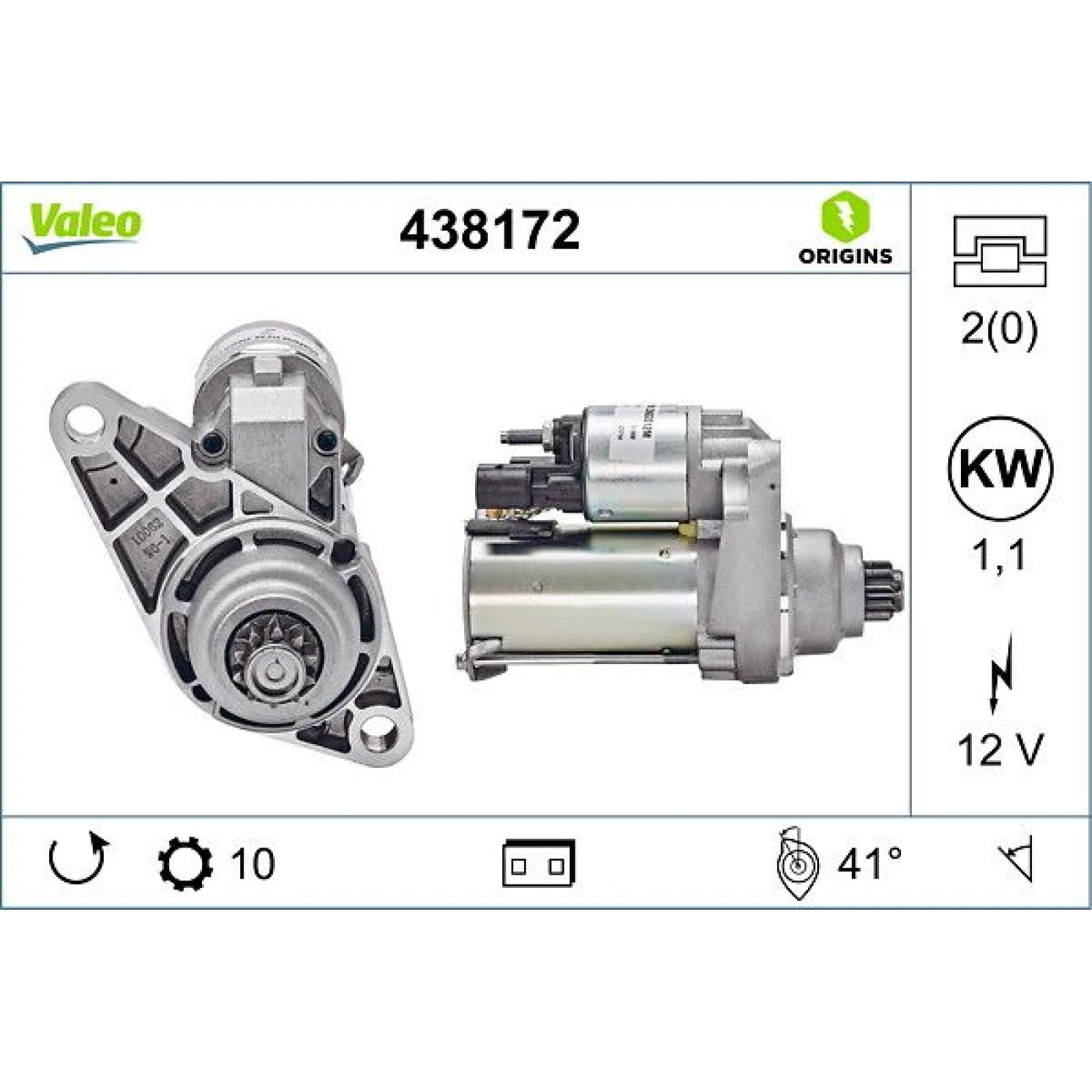 Anlasser 438172