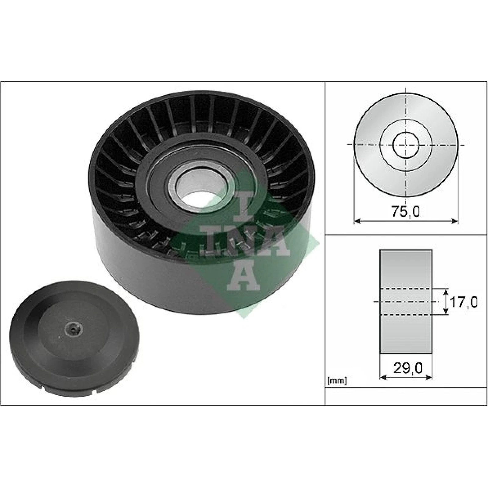 Umlenk-/Führungsrolle, Keilrippenriemen 532 0536 10