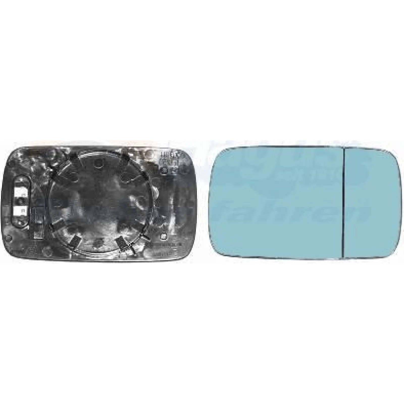 VAN WEZEL Spiegelglas, Außenspiegel 0646838
