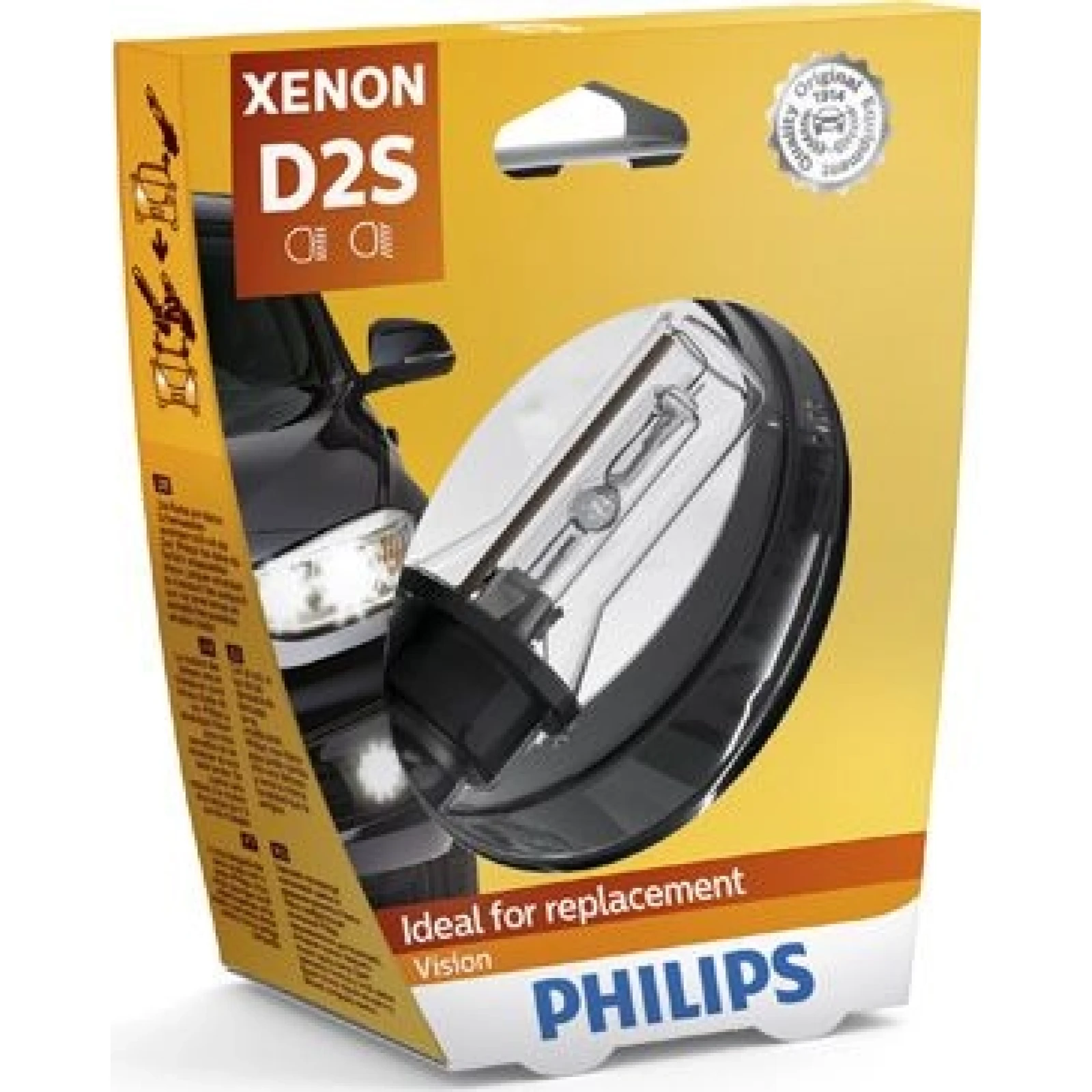 D2S 35W P32d-2 Xenon Vision 1 Stück Philips 85122VIS1