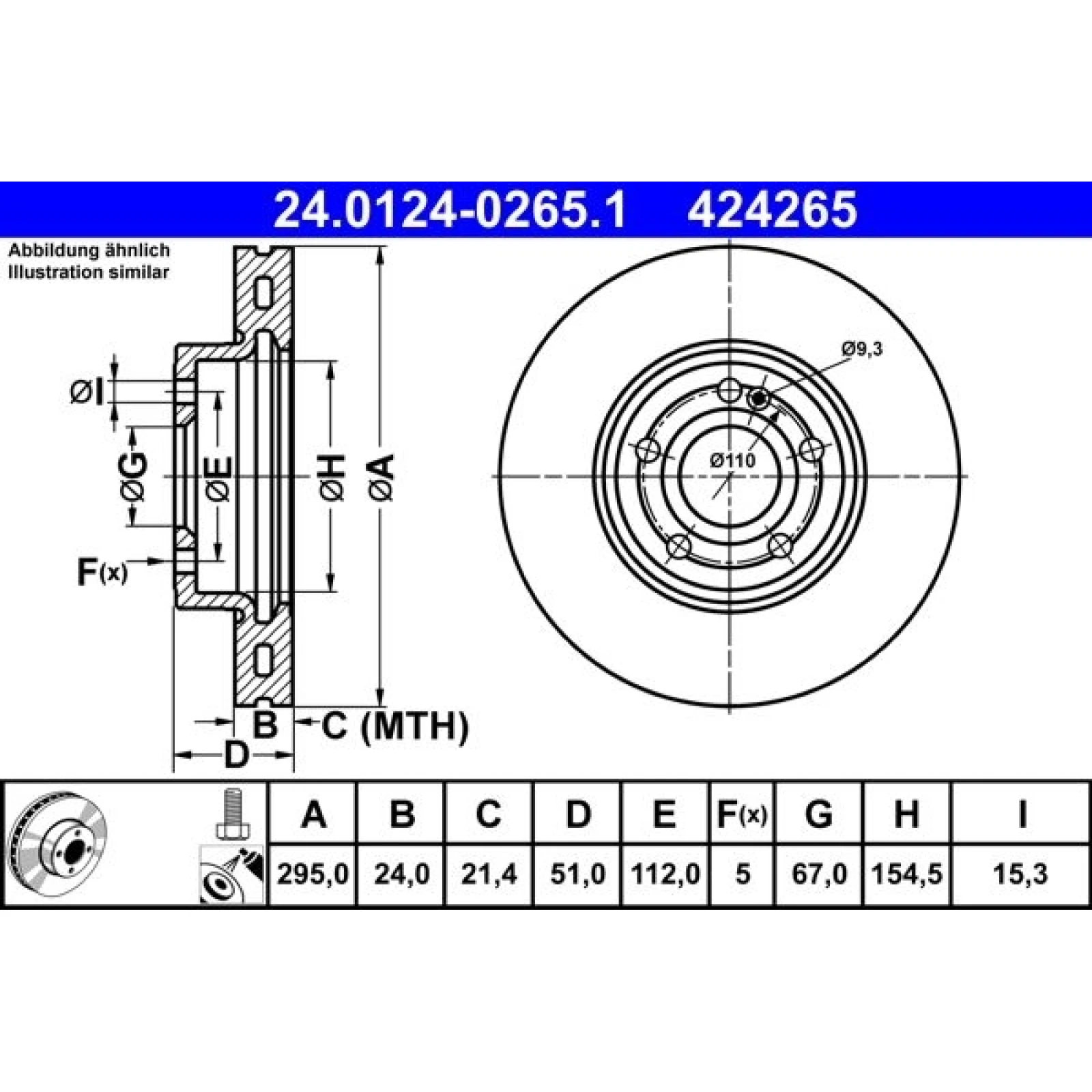 Bremsscheibe 24.0124-0265.1