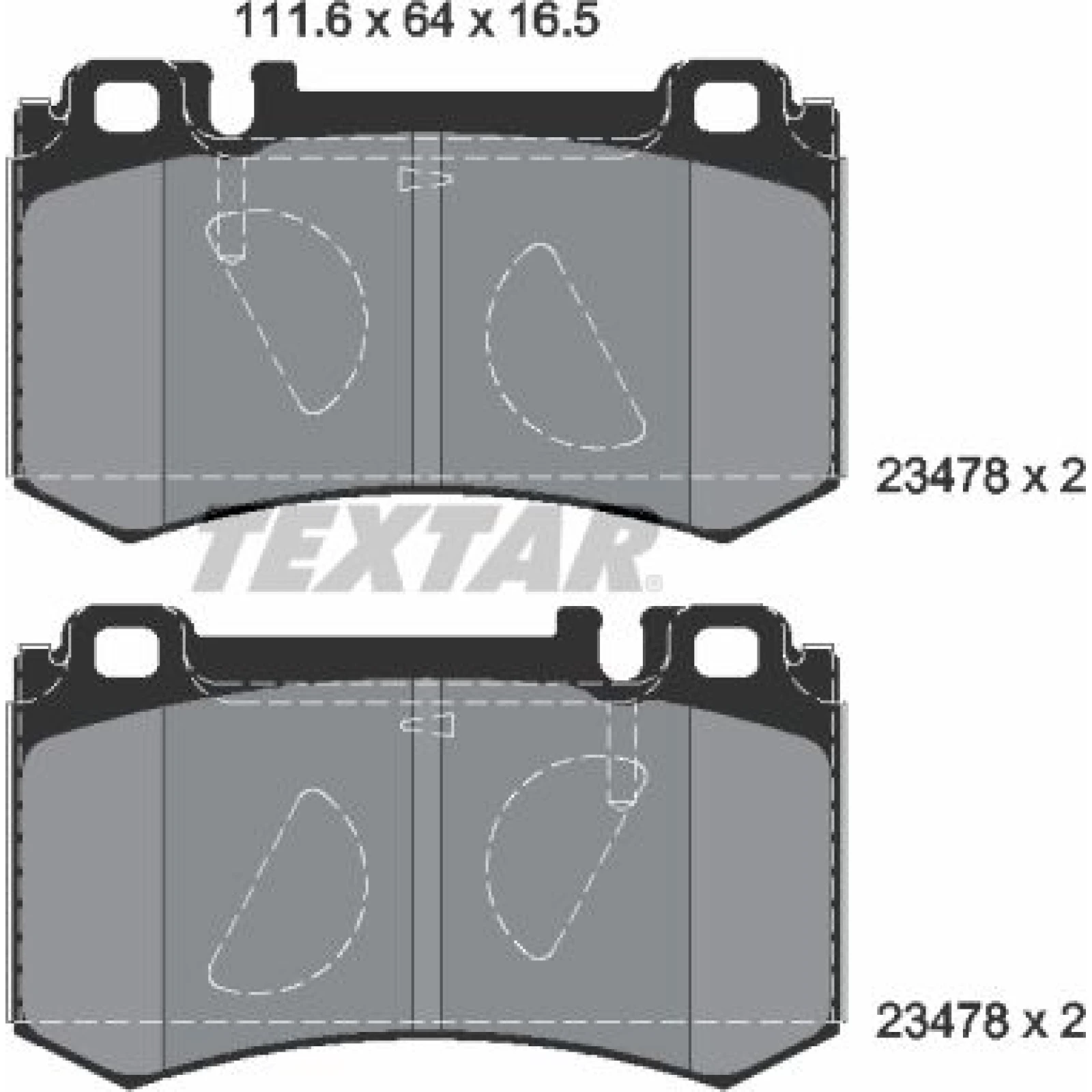 Bremsbelagsatz Db P. C209/W211/W220/R230 02-12 2347801
