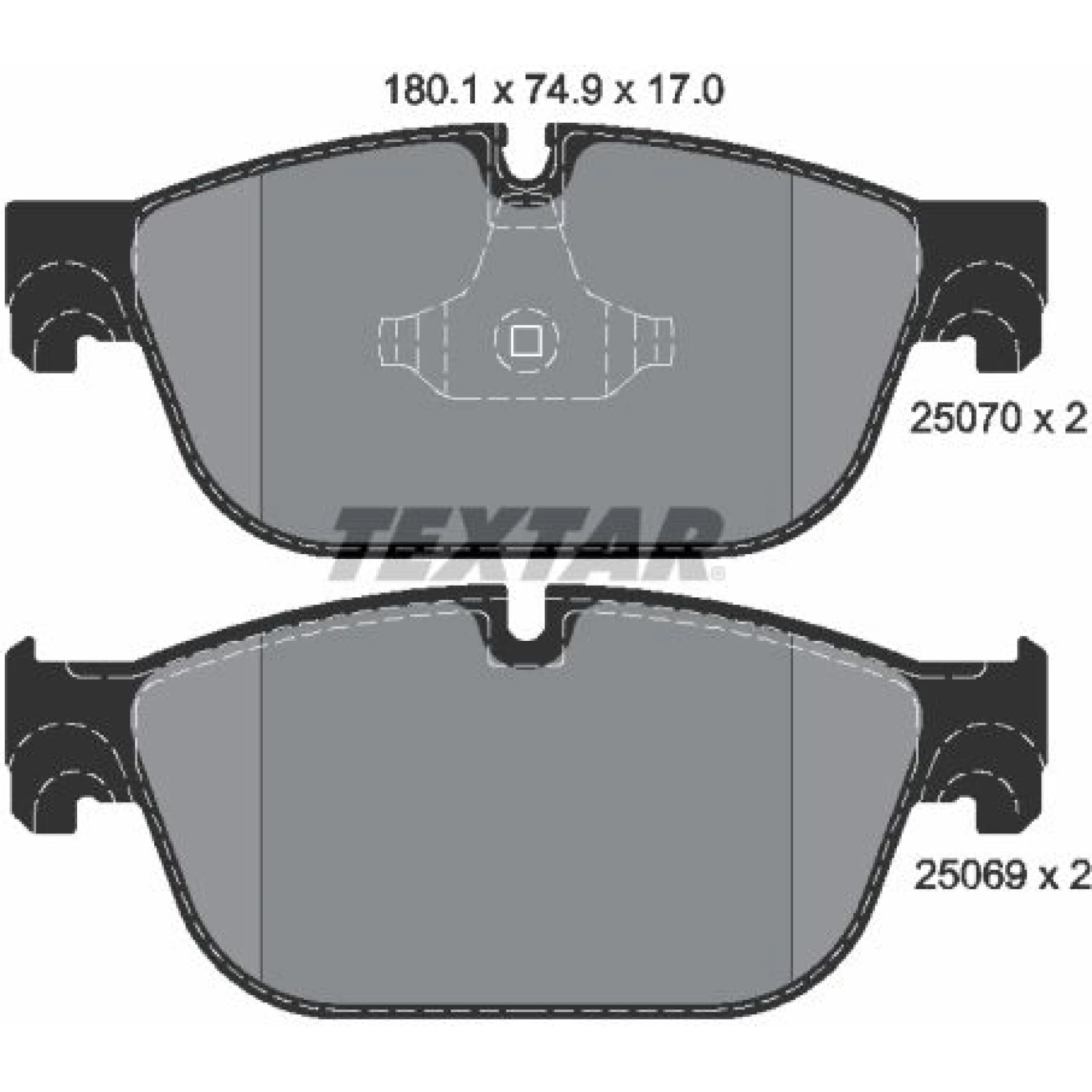 Bremsbelagsatz Citroen P. C5/Ds4/Ds5 09 2507001