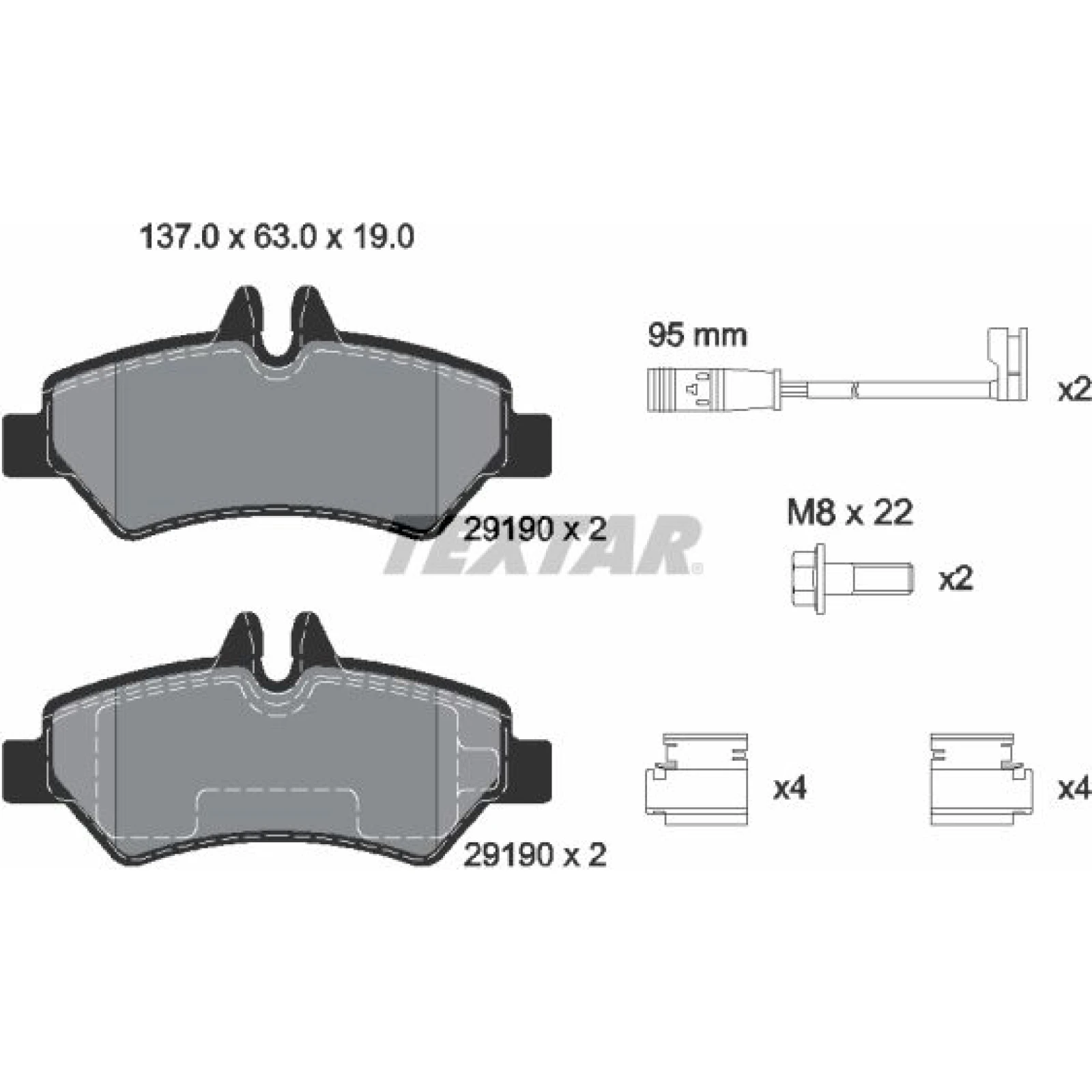 Bremsbelagsatz Db T. Sprinter 06 2919001