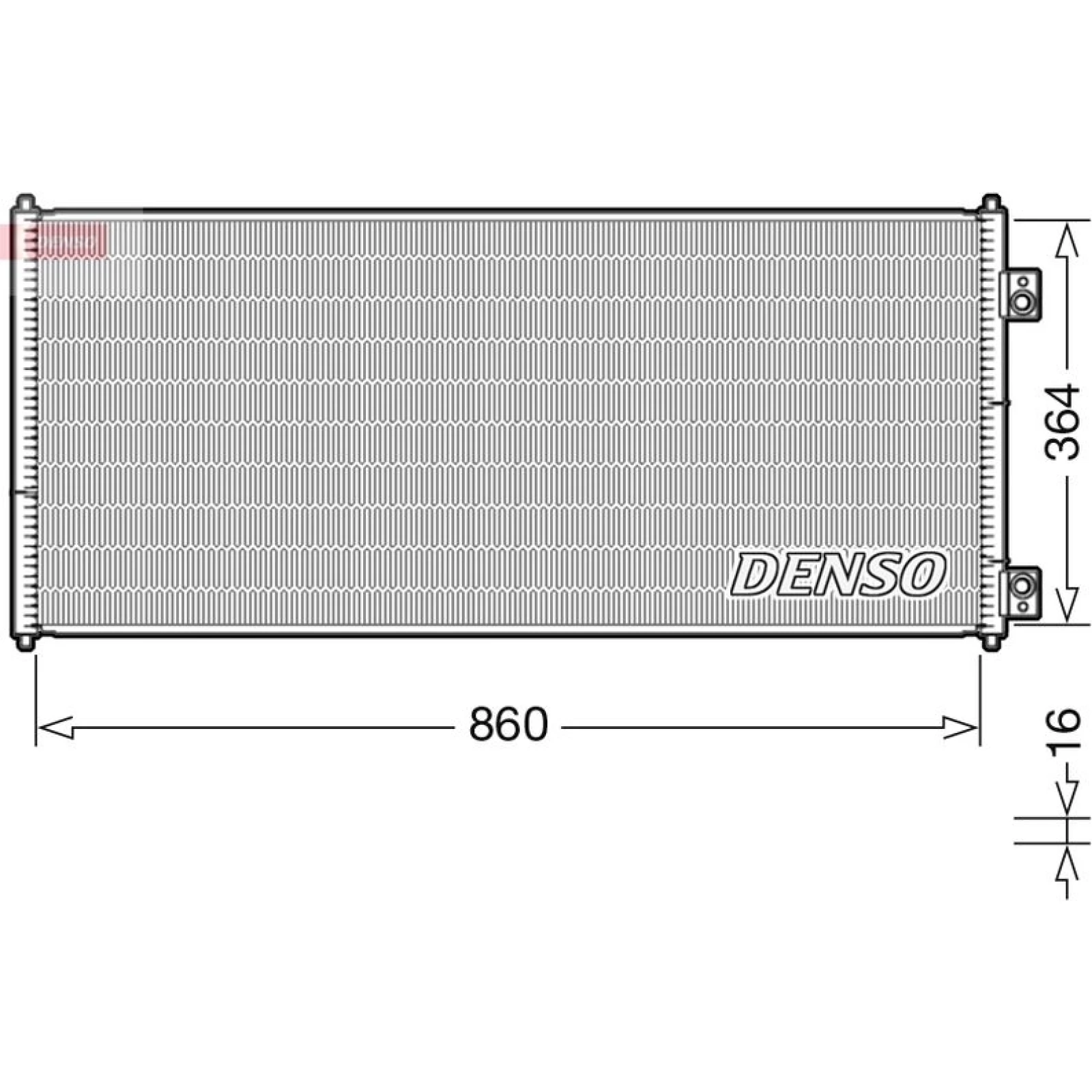 DENSO Klimaanlagenkühler DCN10032
