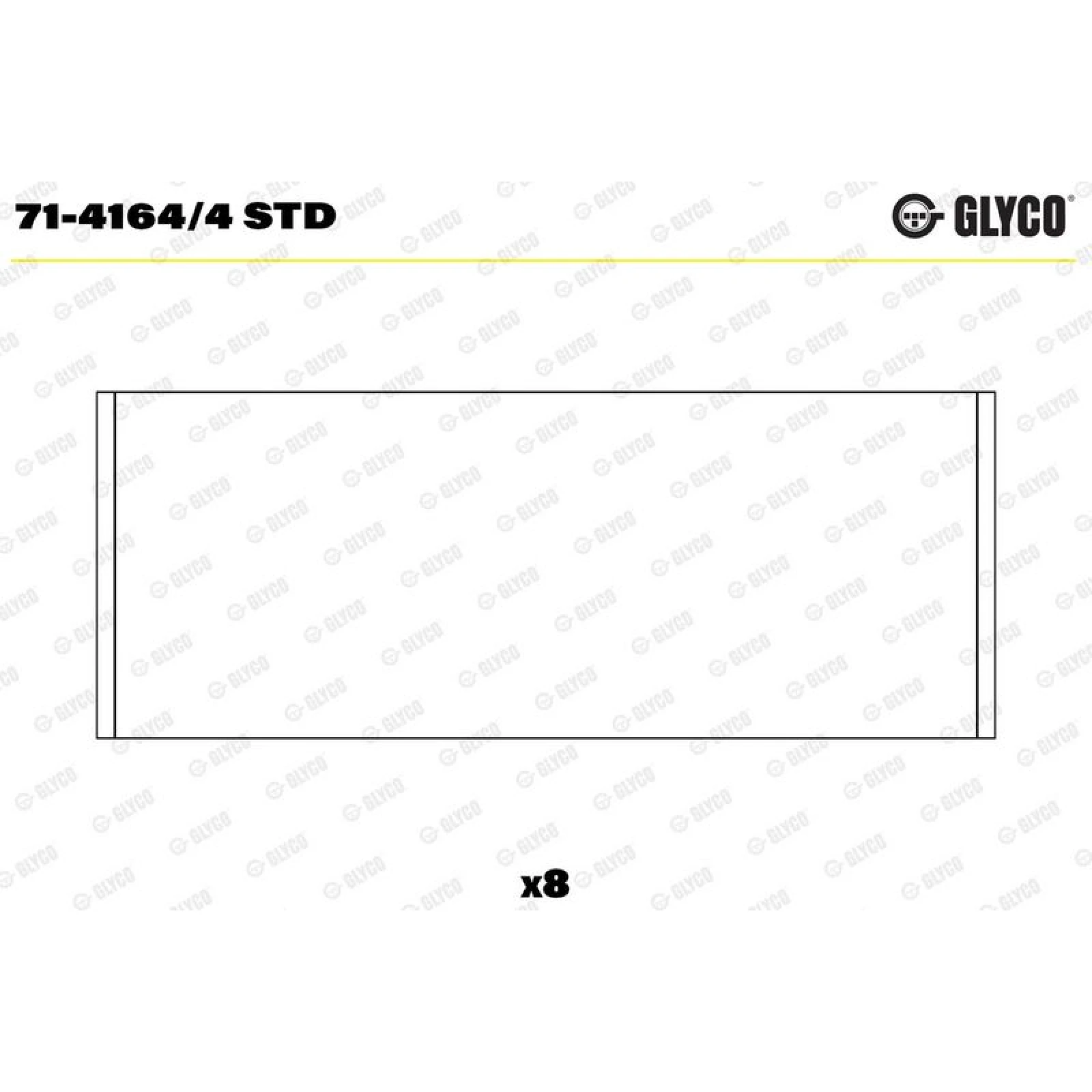 GLYCO Pleuellager 71-4164/4 STD