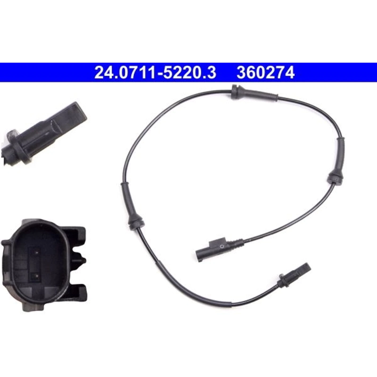 ATE ABS Sensor 24.0711-5220.3
