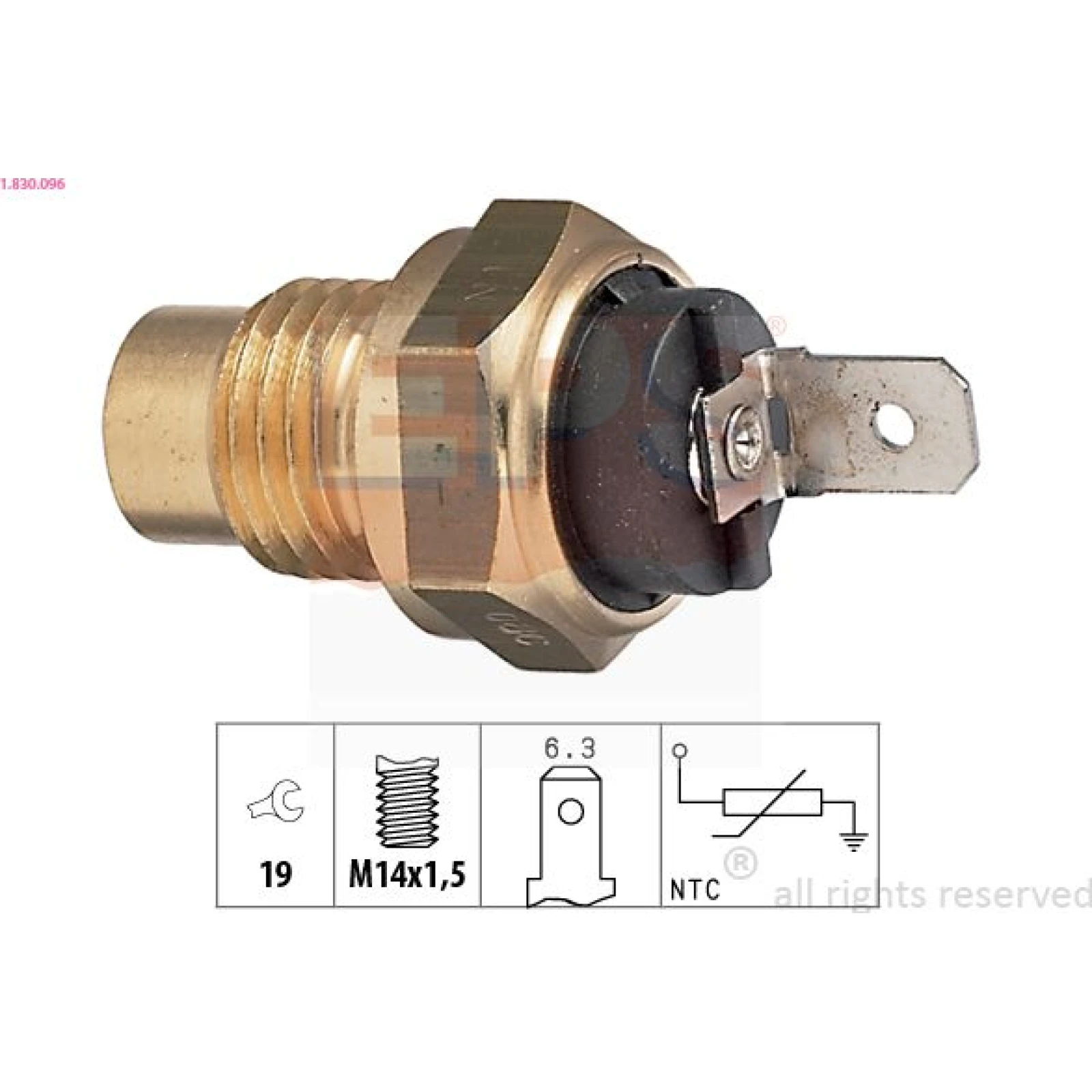 Kühlmitteltemperatur-Sensor 1.830.096