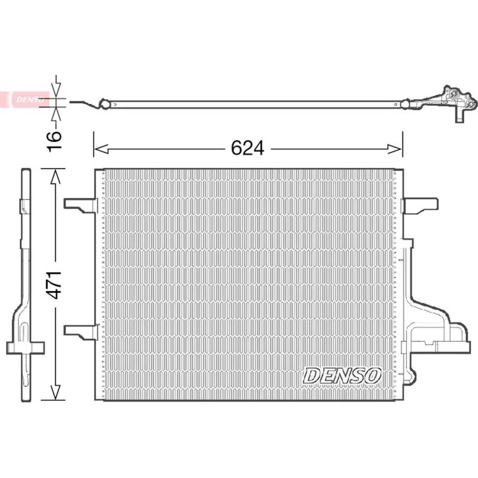 DENSO Klimaanlagenkühler DCN10027