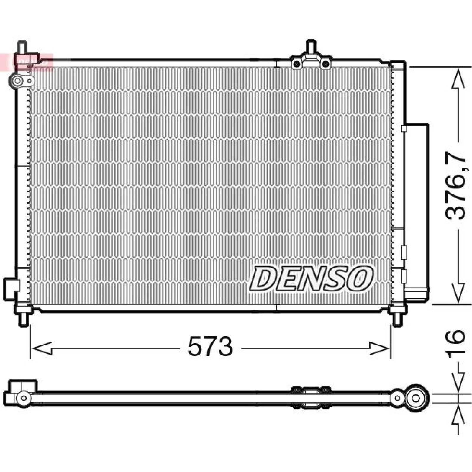 DENSO Kondensator, Klimaanlage DCN40031