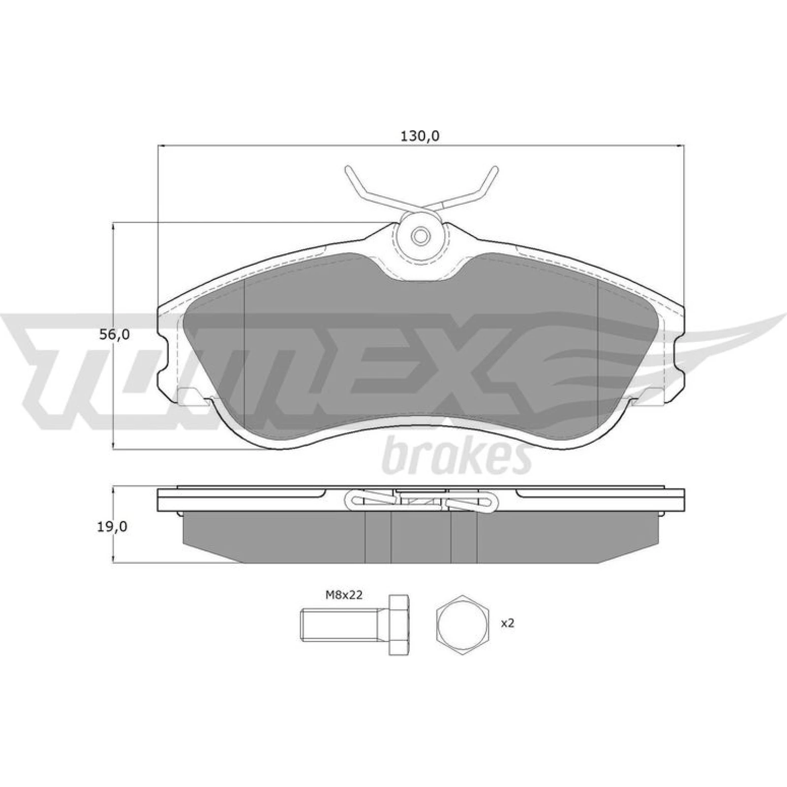 TOMEX brakes Bremsbelagsatz, Scheibenbremse TX 11-121