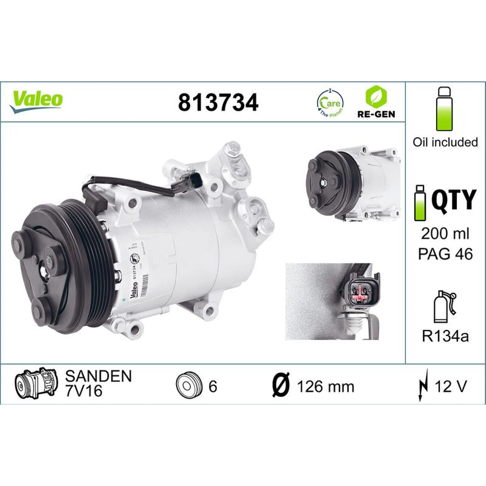 VALEO Kompressor 813734